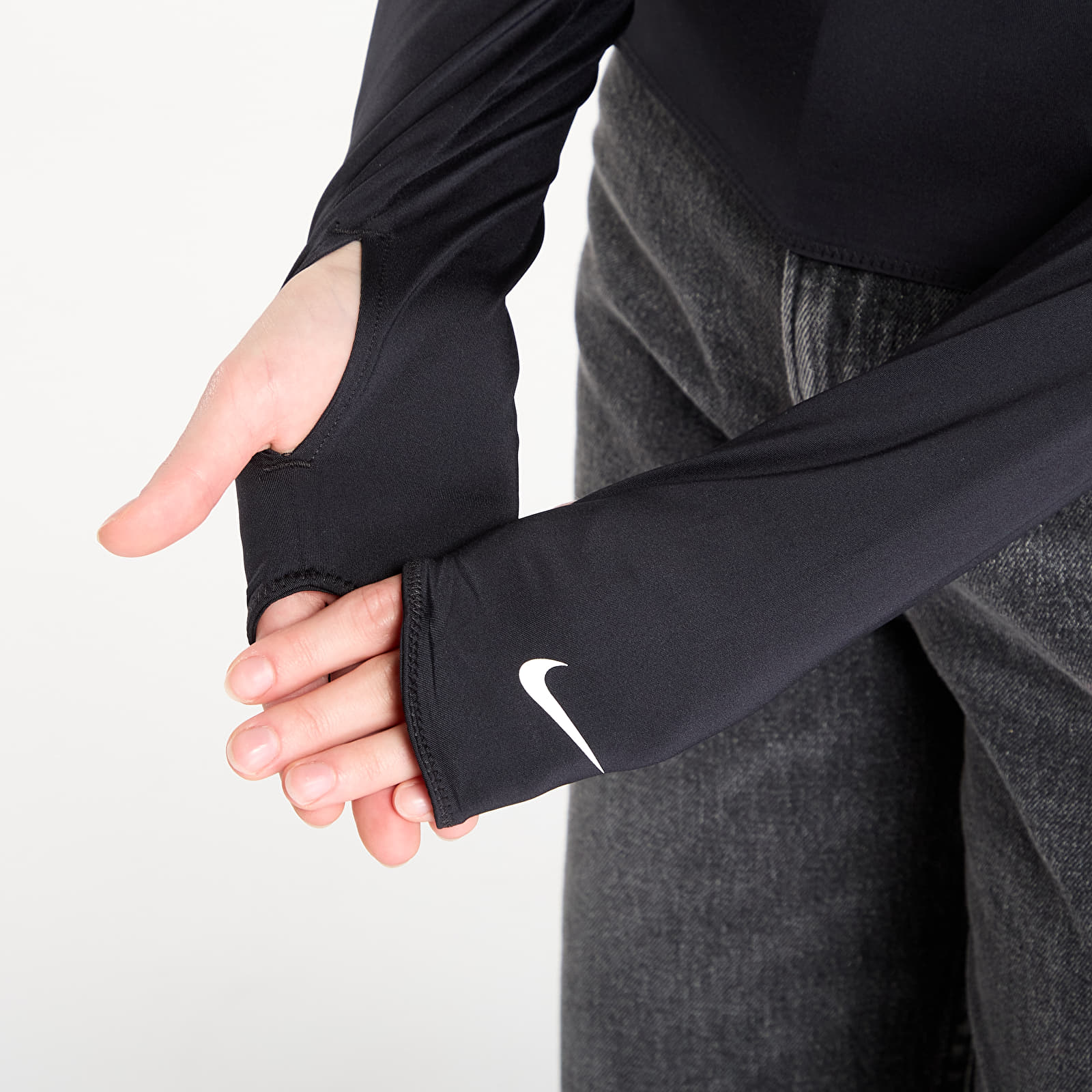 Topy Nike Sportswear Shox Women's Long-Sleeve Top Black/ Black