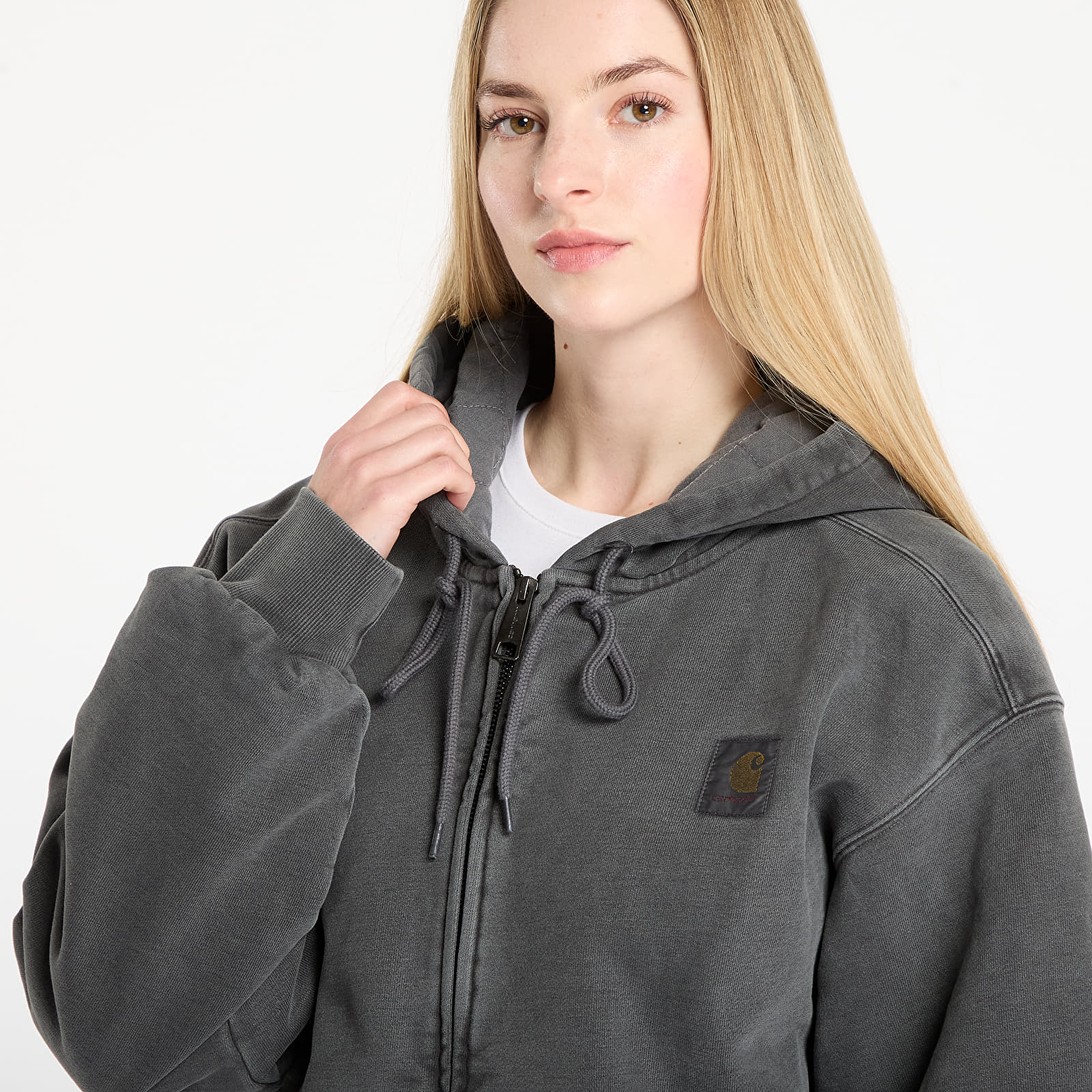 Hoodies für Männer Carhartt WIP Hooded Vista Jacket Black Garment Dyed