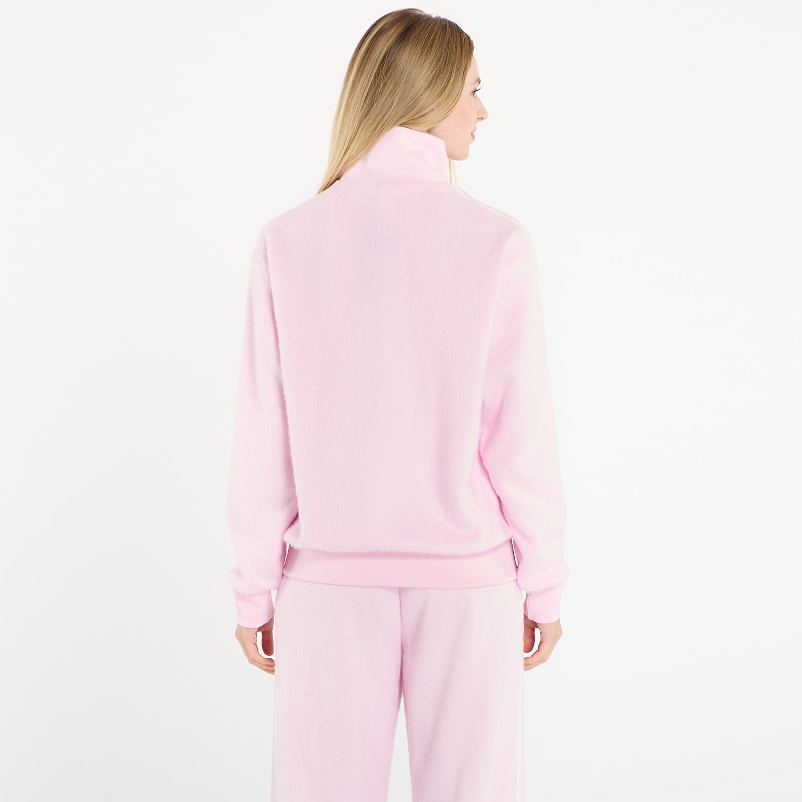 Casacos com capuz para mulher adidas Mohair Fb Track Top Clear Pink