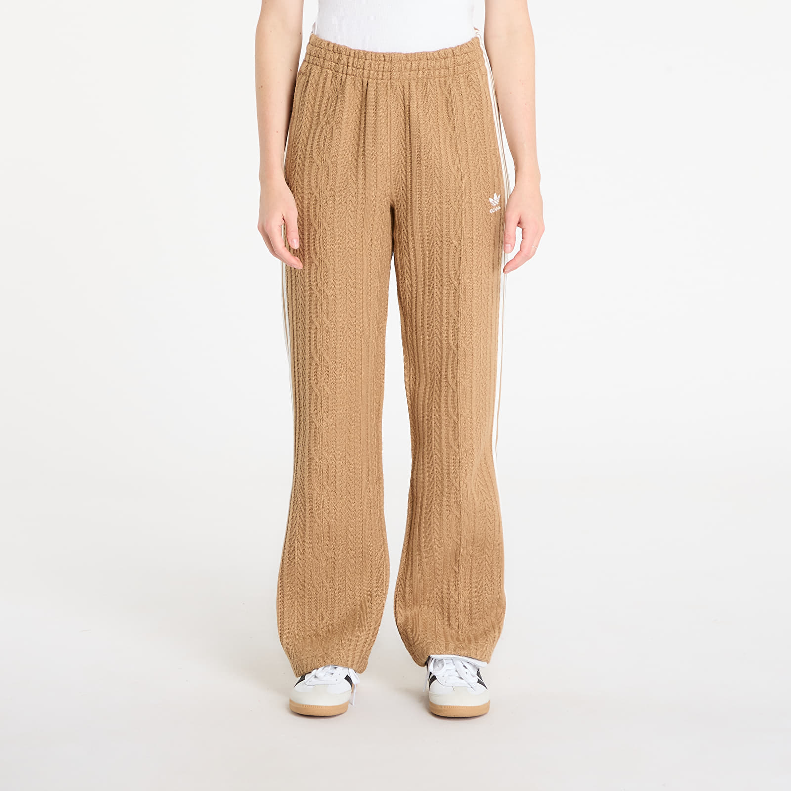Ženske hlače adidas Knit Classic Track Pants Cardboard