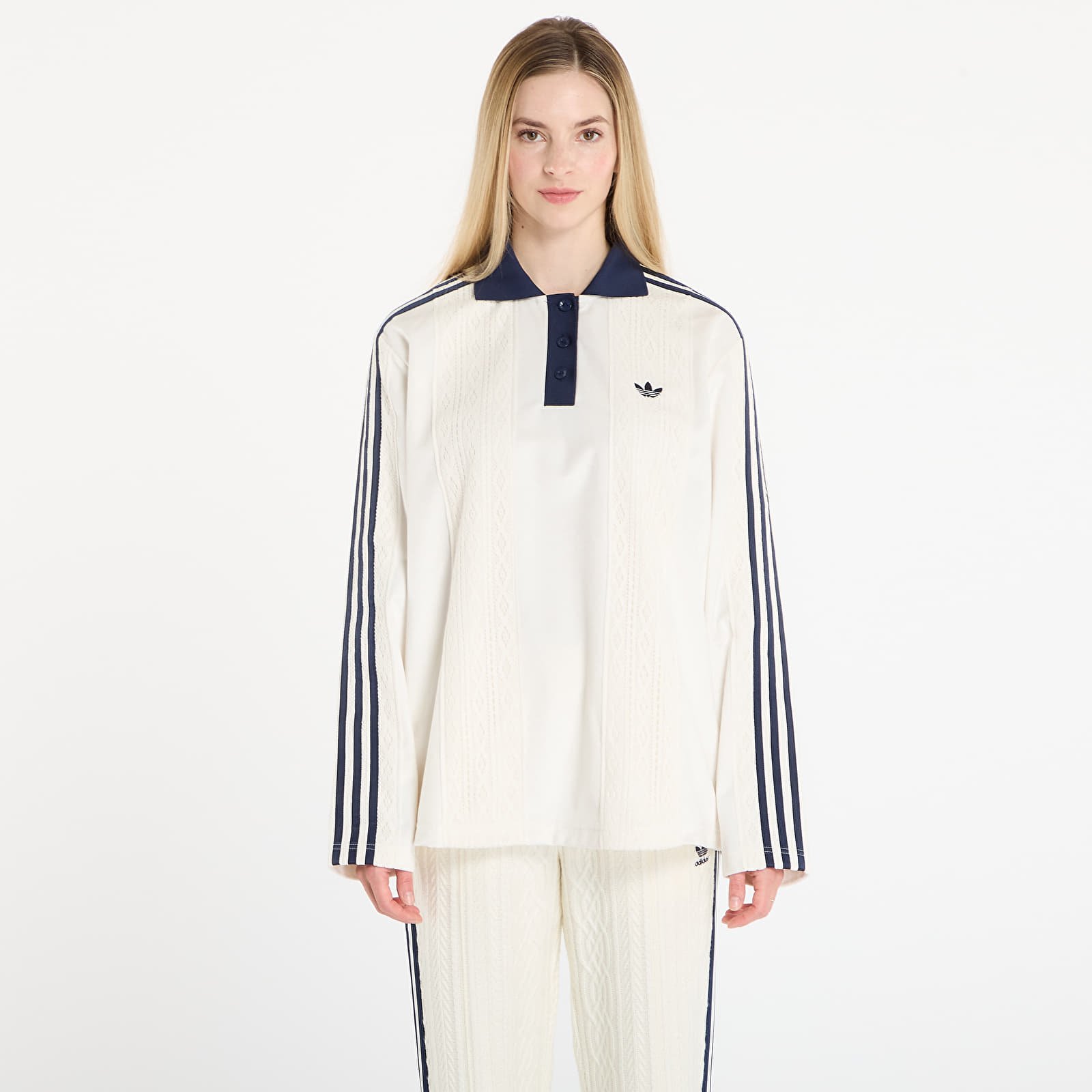 T-shirts de senhora adidas Ls Jersey Off White