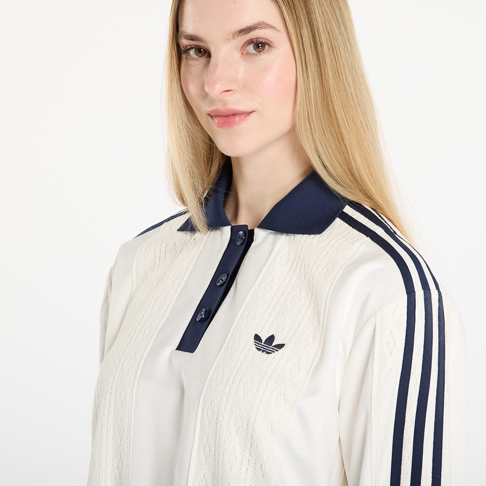 T-shirts de senhora adidas Ls Jersey Off White