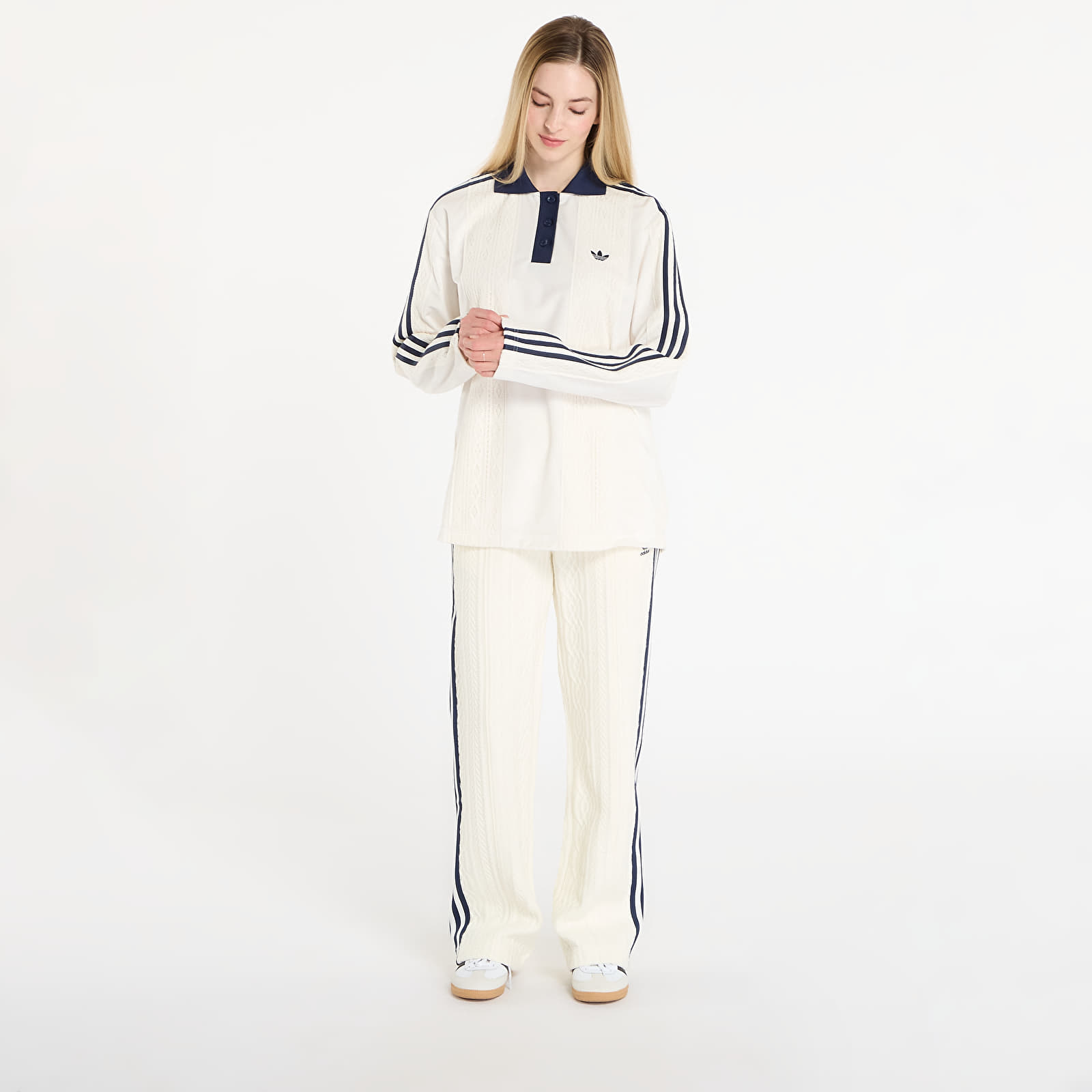 T-shirts de senhora adidas Ls Jersey Off White