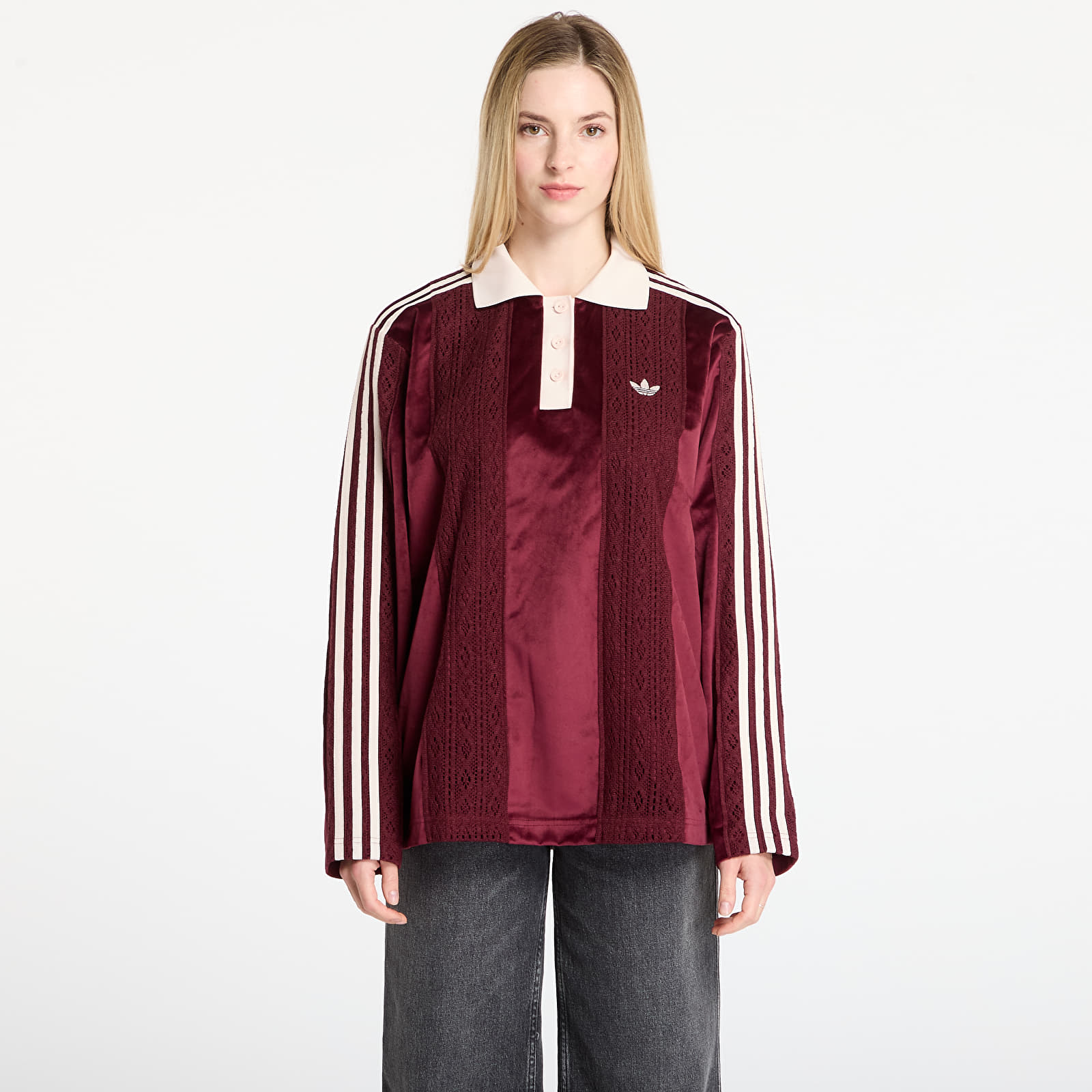 Жіночі футболки adidas Ls Jersey Maroon