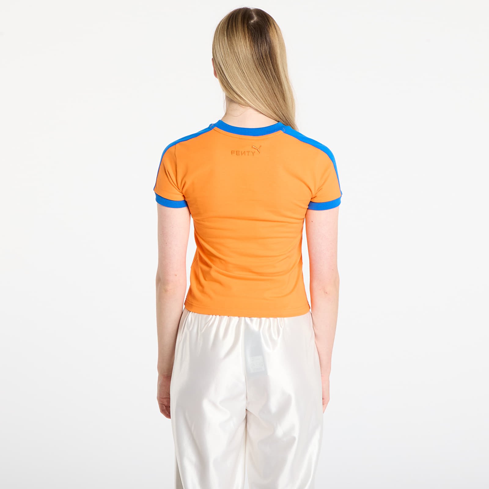 T-shirts de senhora Puma x FENTY T7 Slim Tee Rickie Orange