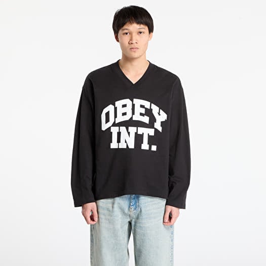 Jersey OBEY Football Jersey Ls Black