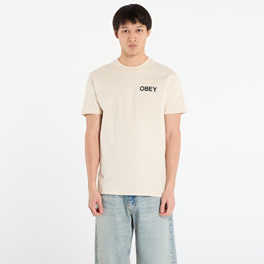 T-krekls OBEY Doberman Classic T-Shirt Cream