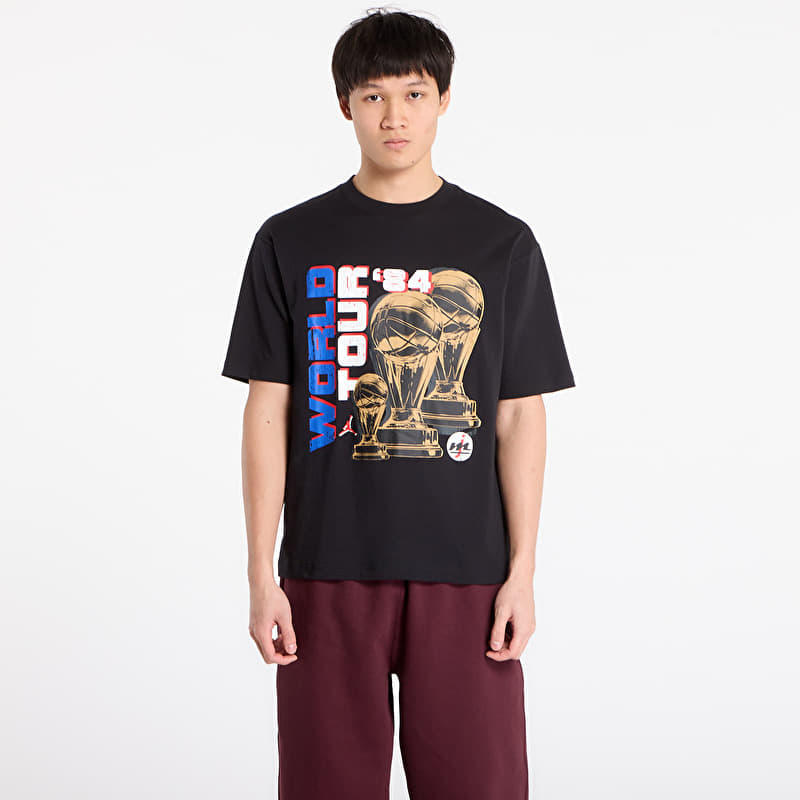 Jordan M NC World Tour SS Crew Black