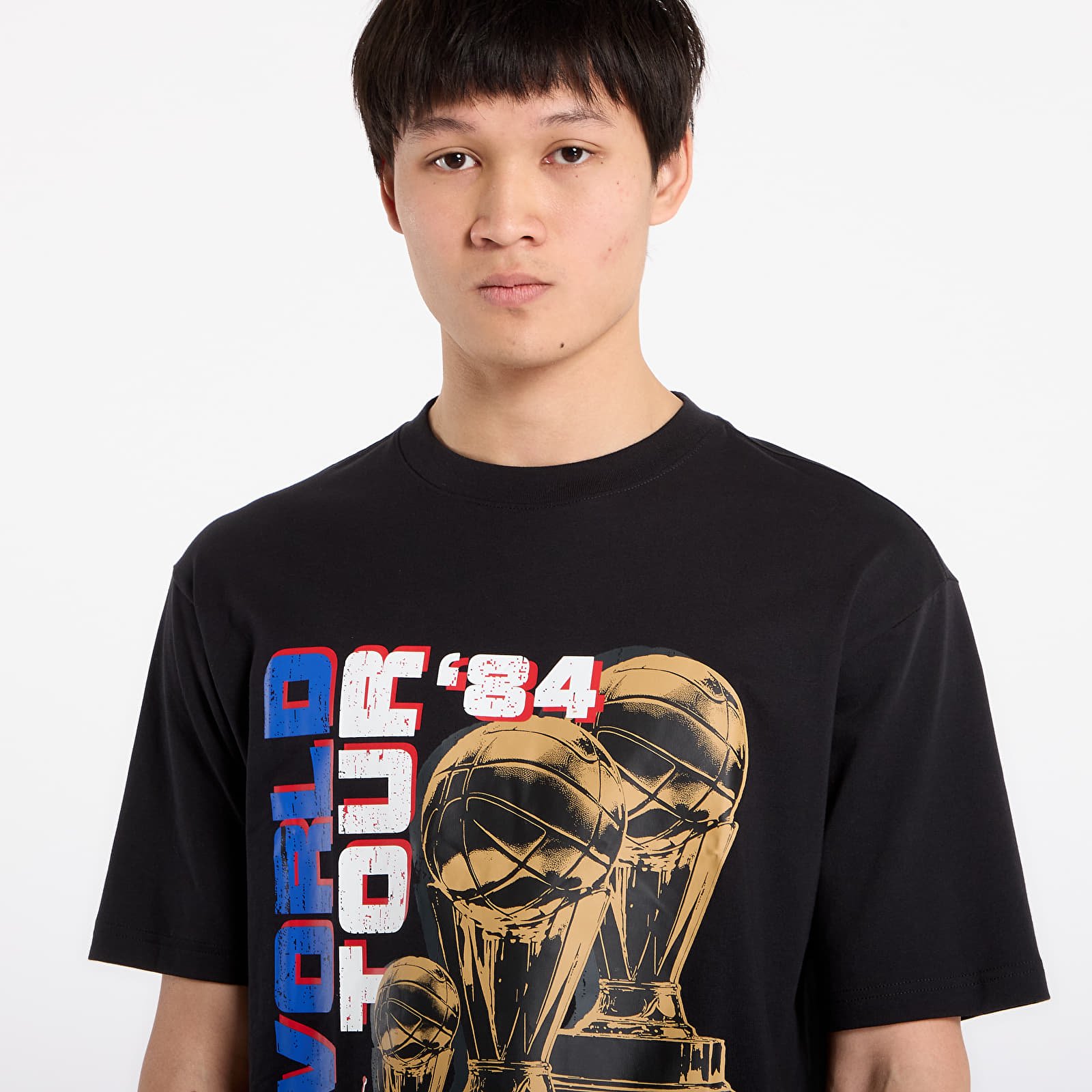 Trička Jordan M NC World Tour SS Crew Black