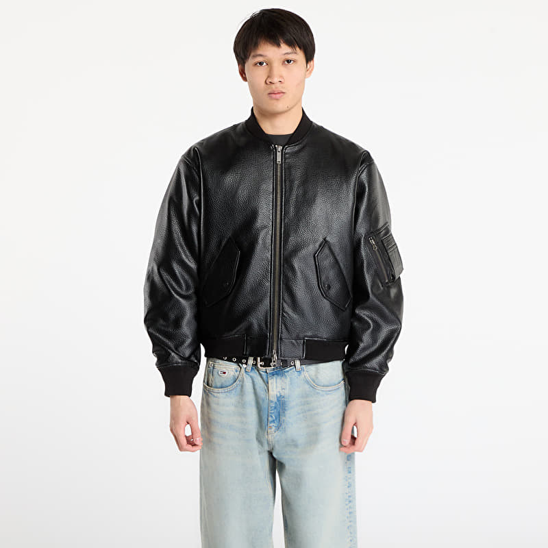 Jacke Wasted Paris M Kingdom Faux Leather Bomber Black