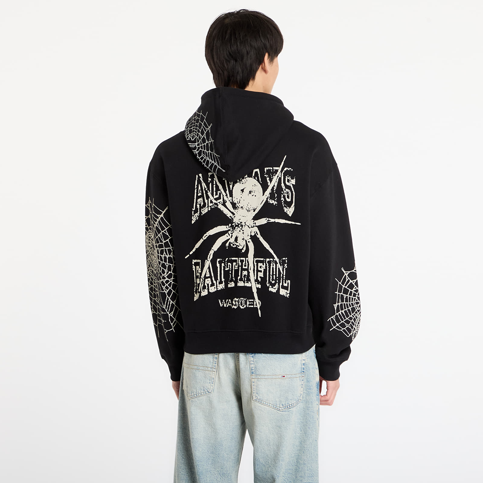 Hoodies voor heren Wasted Paris M Authentic Zip Hoodie Black