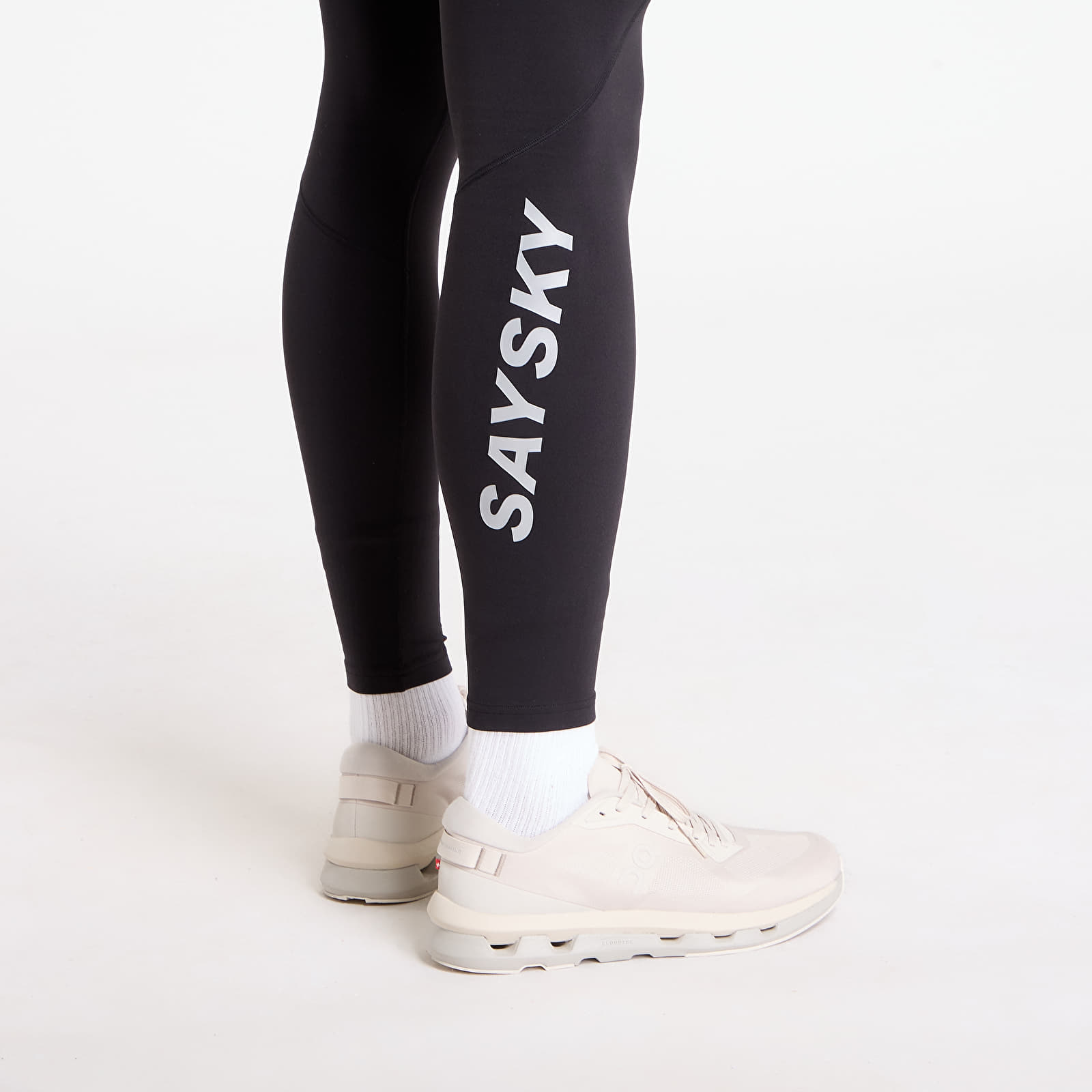 Leggings für Herren SAYSKY Blaze+ Long Winter Tights Unisex Black