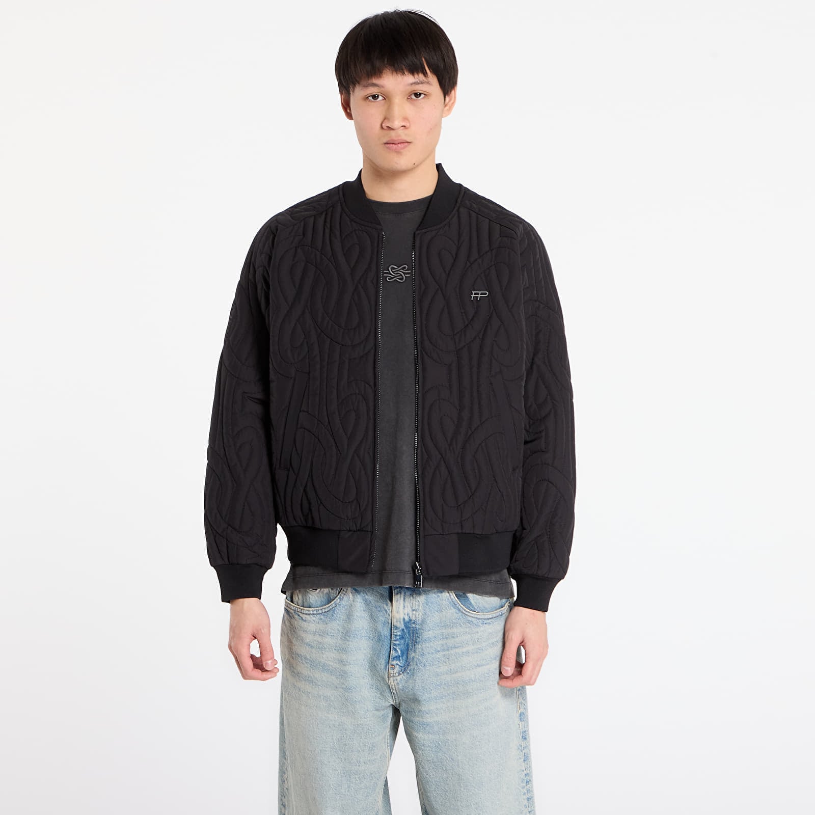 Jachetă Filling Pieces Bomber Quilted Black XL