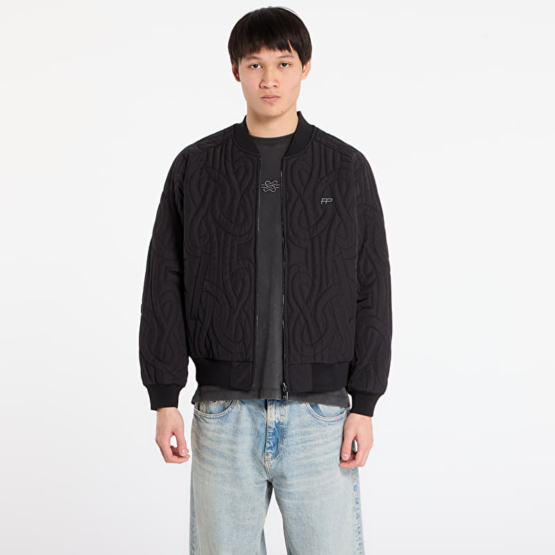 Filling Pieces Bomber Quilted Black
