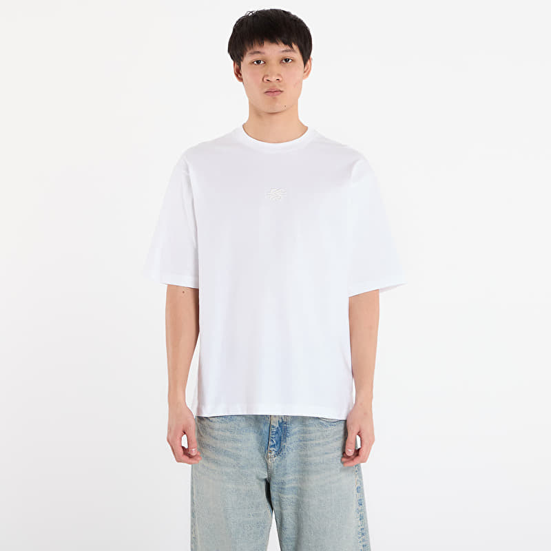 Maglietta Filling Pieces T-Shirt Boxy Embroidered White