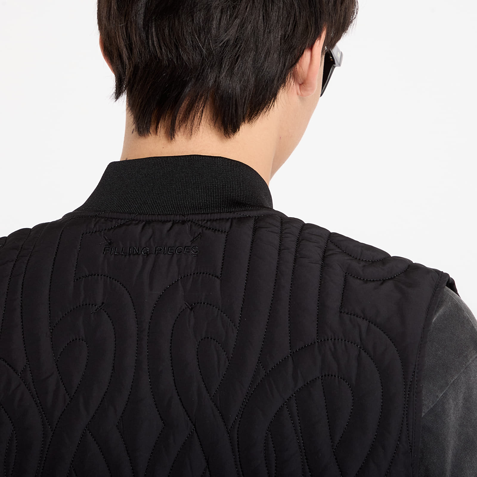 Coletes para homem Filling Pieces Quilted Vest Black