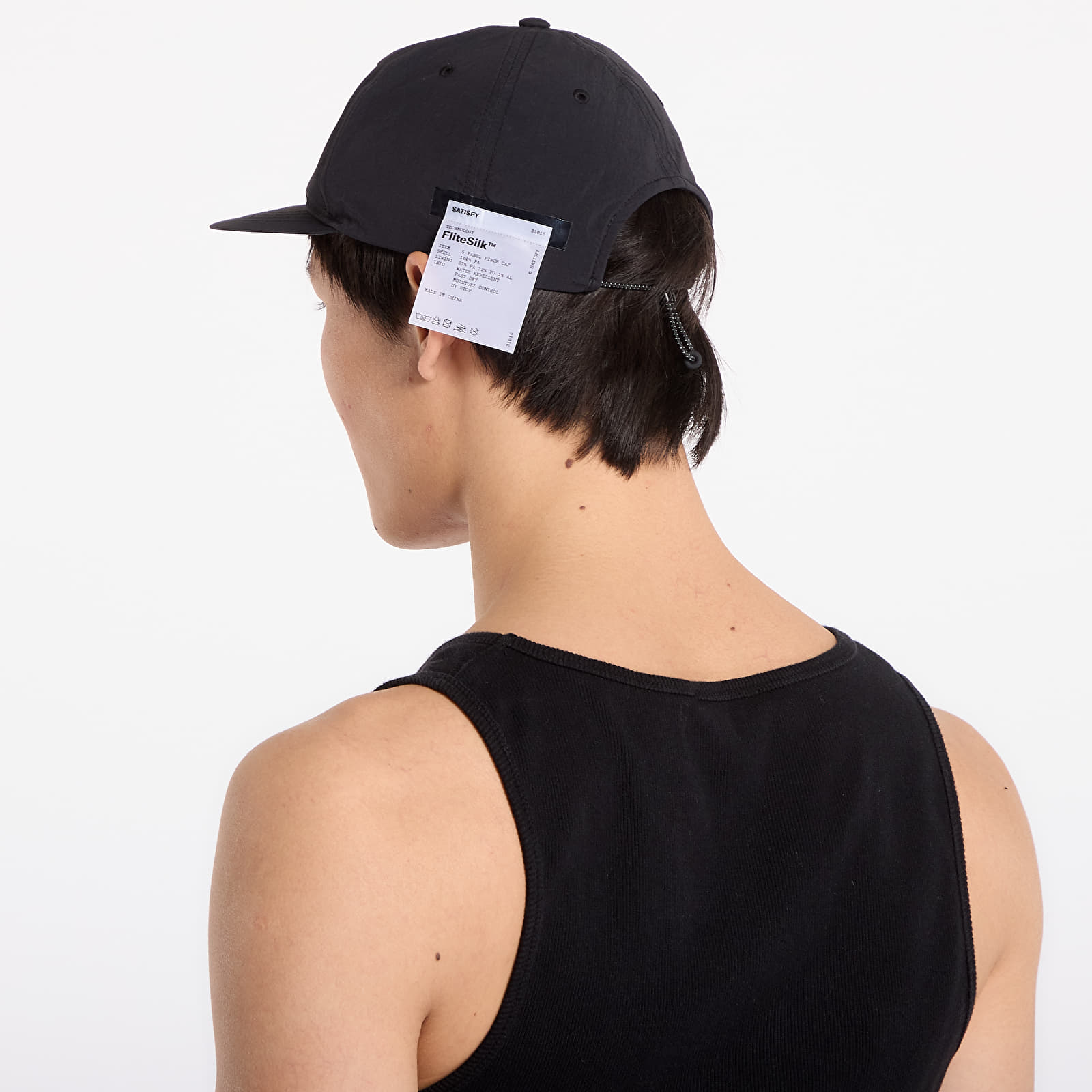 Men's caps Satisfy FliteSilk 5 Panel Pinch Cap Black