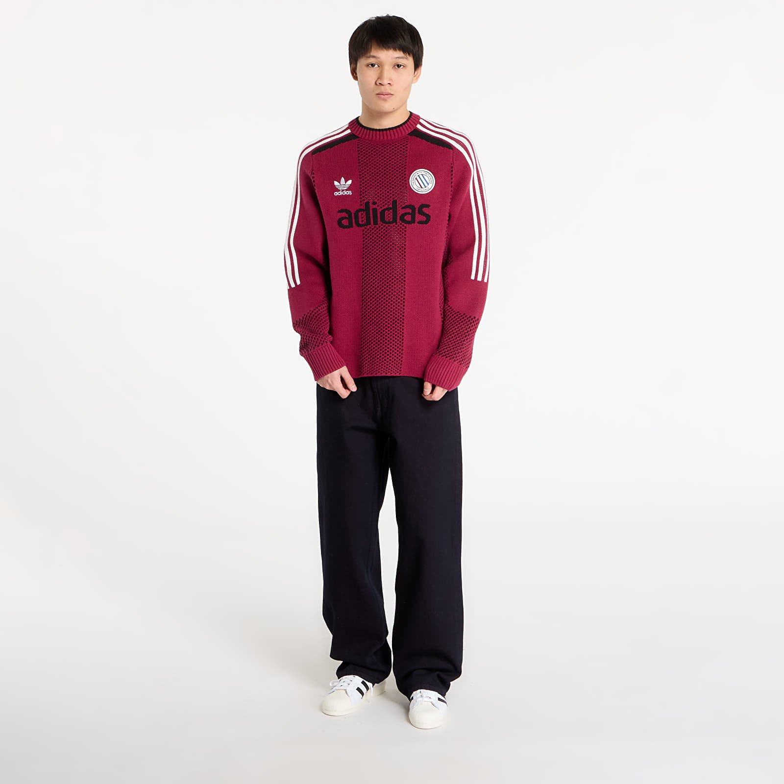 Camisolas adidas Adicolor Blokecore Longsleeves Light Weight Pullover UNISEX Legacy Burgundy