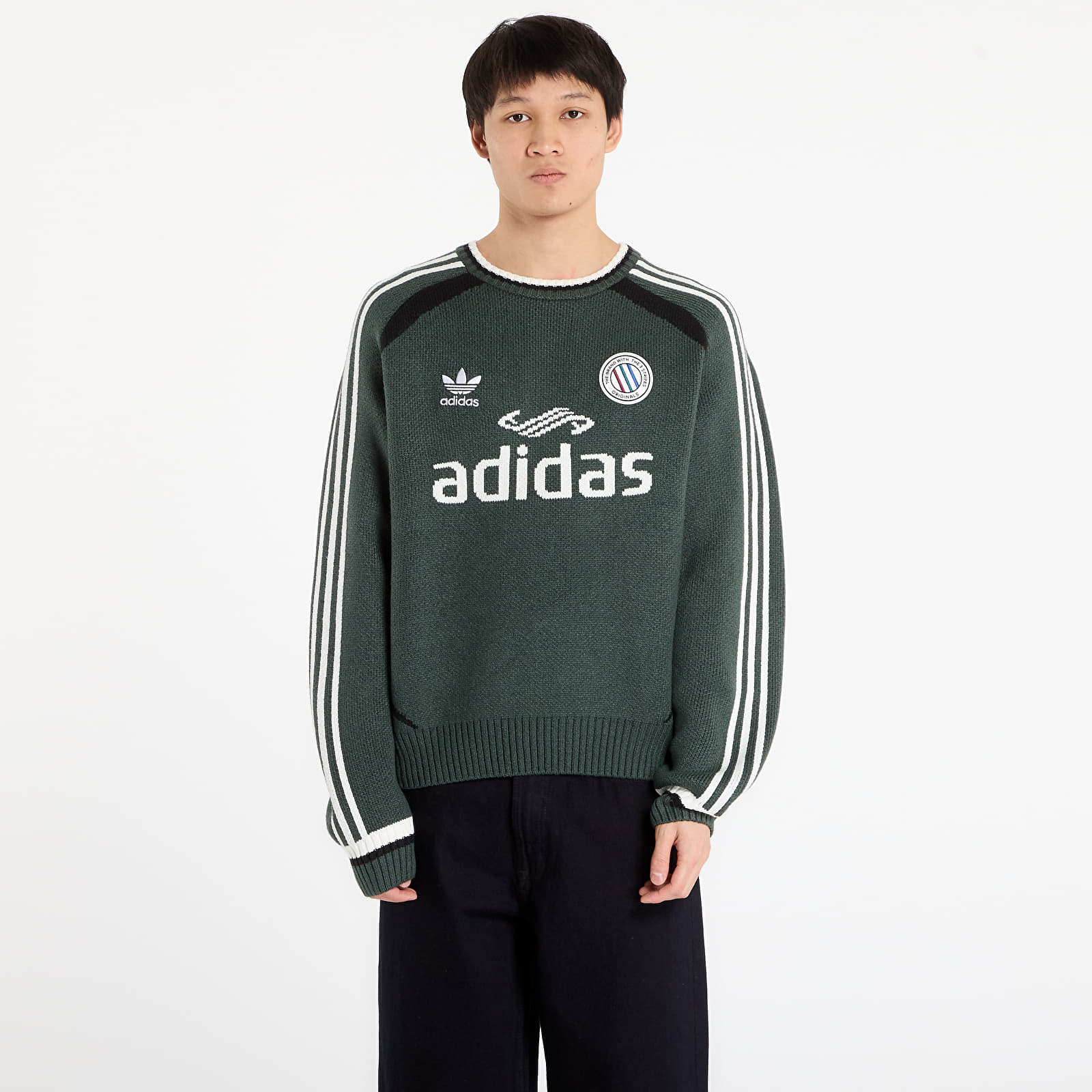 Camisolas adidas Adicolor Blokecore Pullover UNISEX Mineral Green