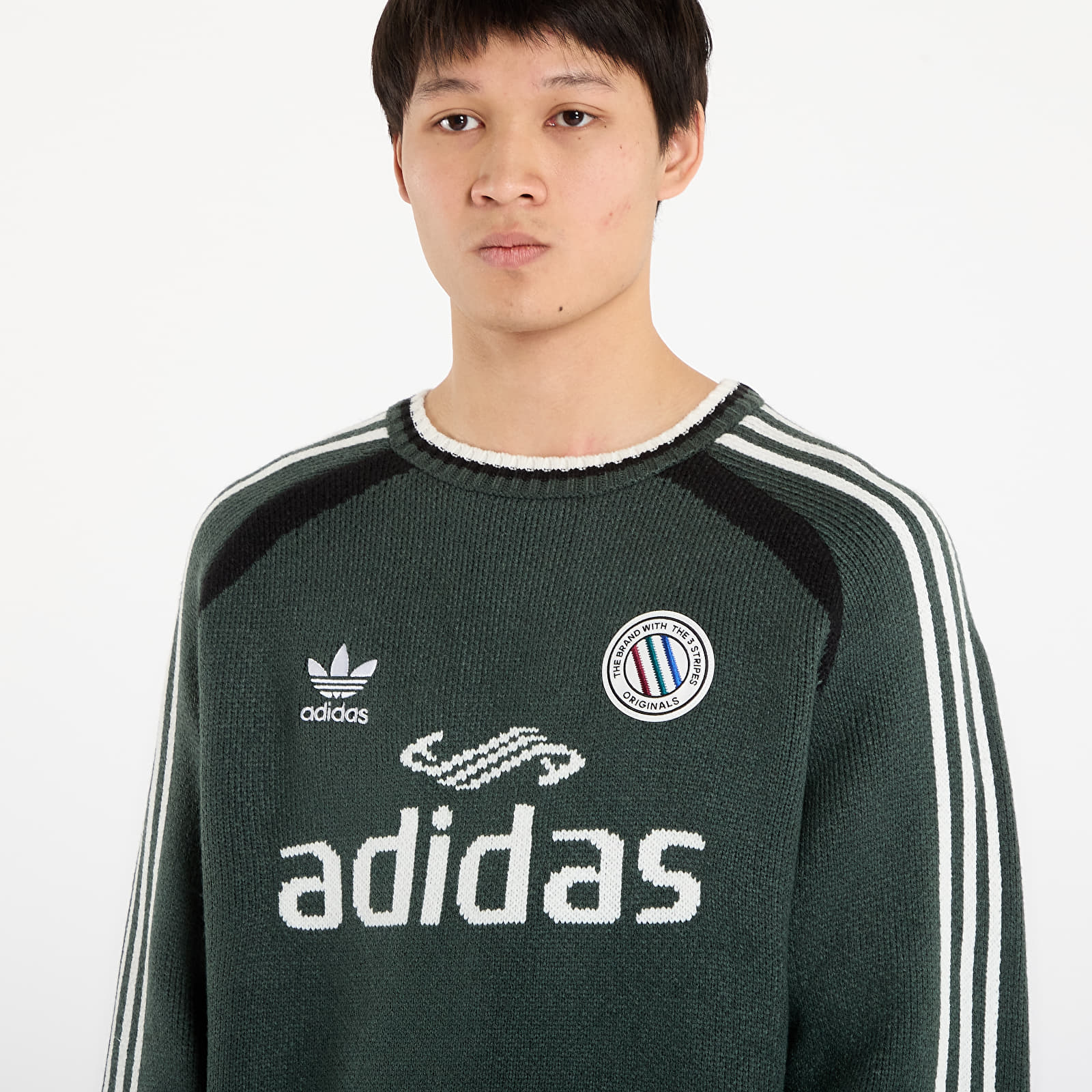 Camisolas adidas Adicolor Blokecore Pullover UNISEX Mineral Green