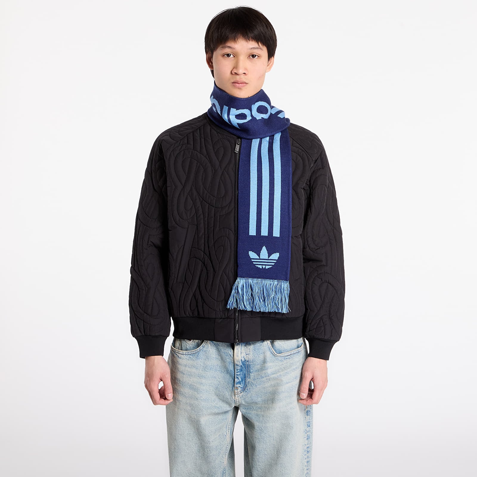 Eșarfă adidas x AVAVAV Fan Scarf Dark Blue Universal