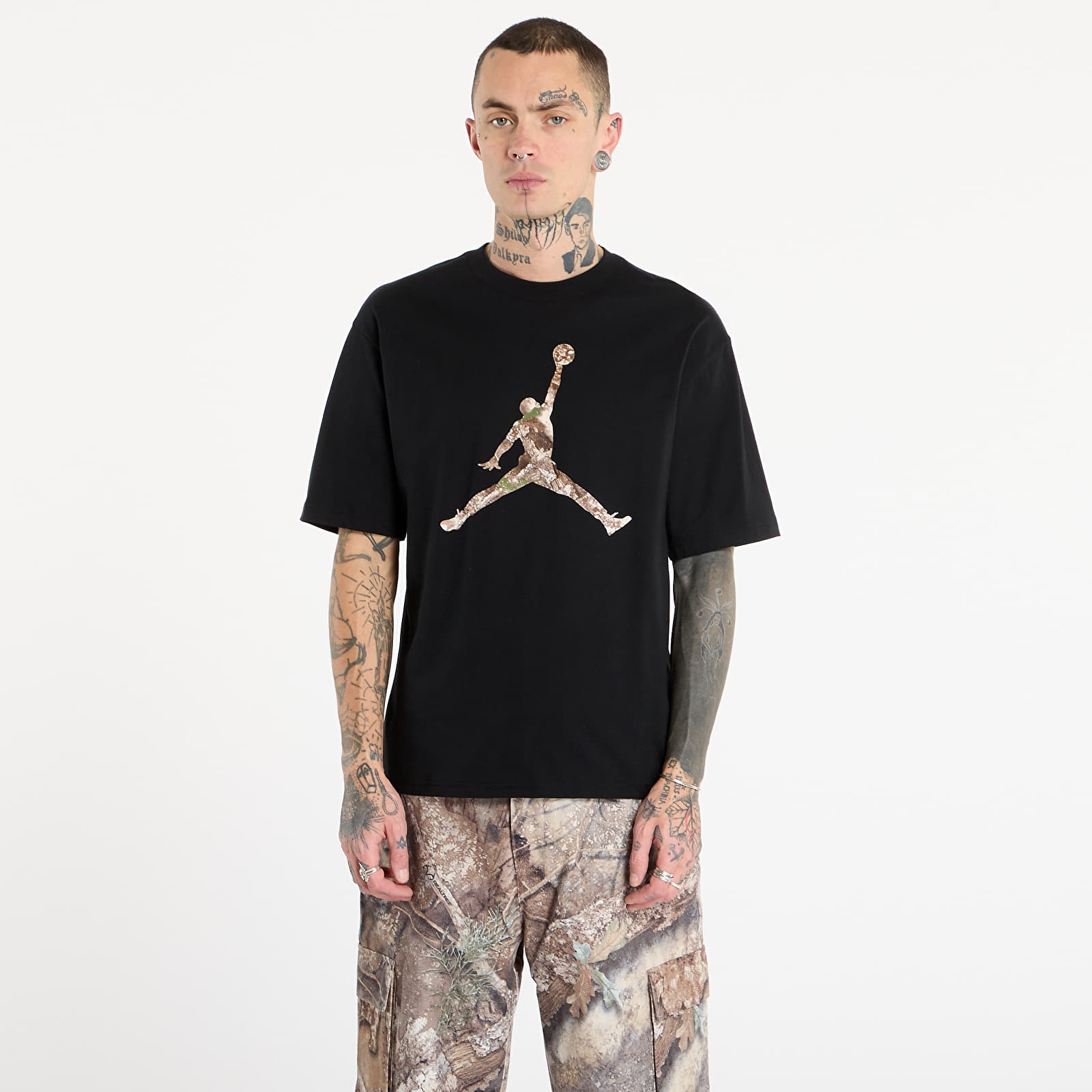 Magliette Jordan Brooklyn Men's Realtree Jumpman T-Shirt Black/ Sail