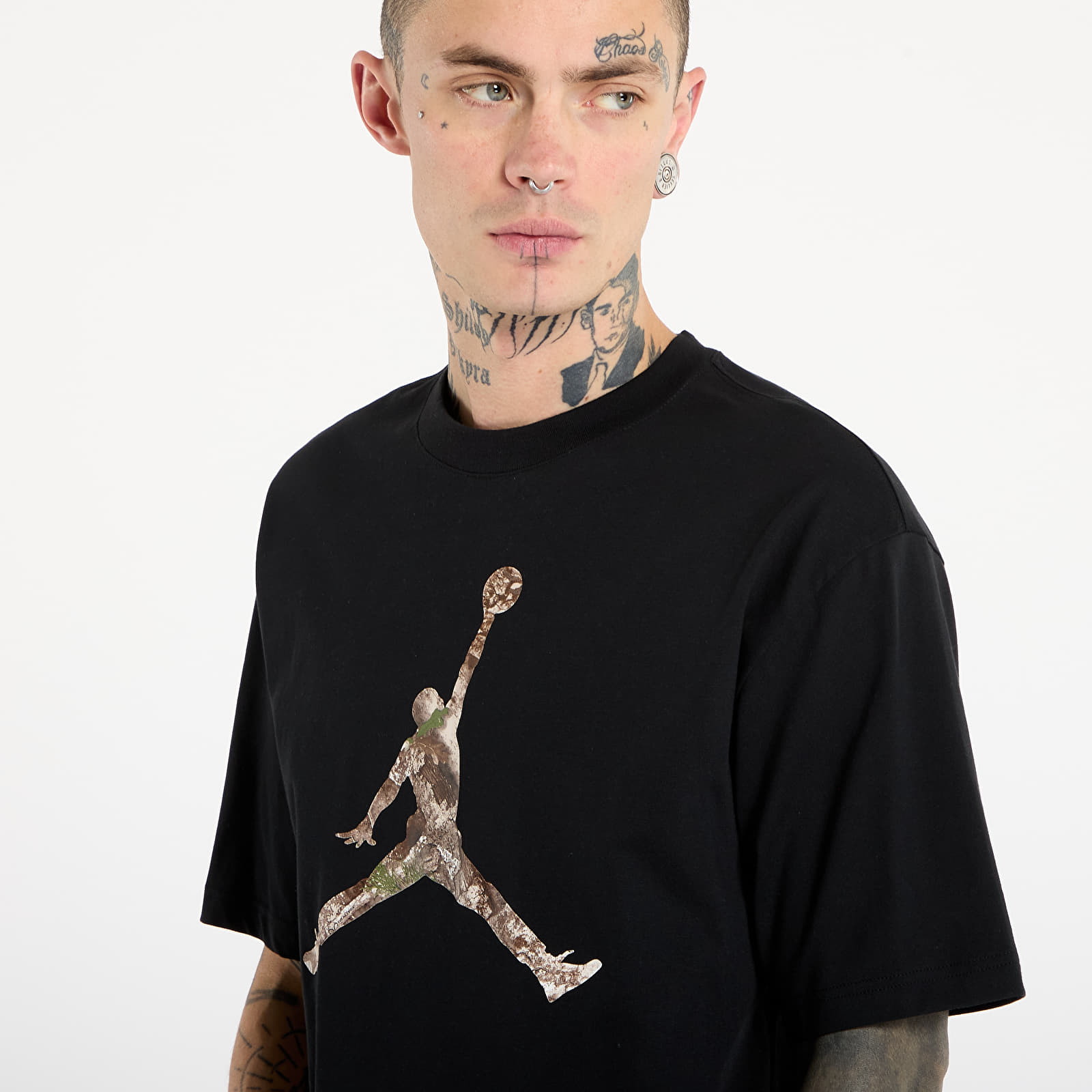 Magliette Jordan Brooklyn Men's Realtree Jumpman T-Shirt Black/ Sail