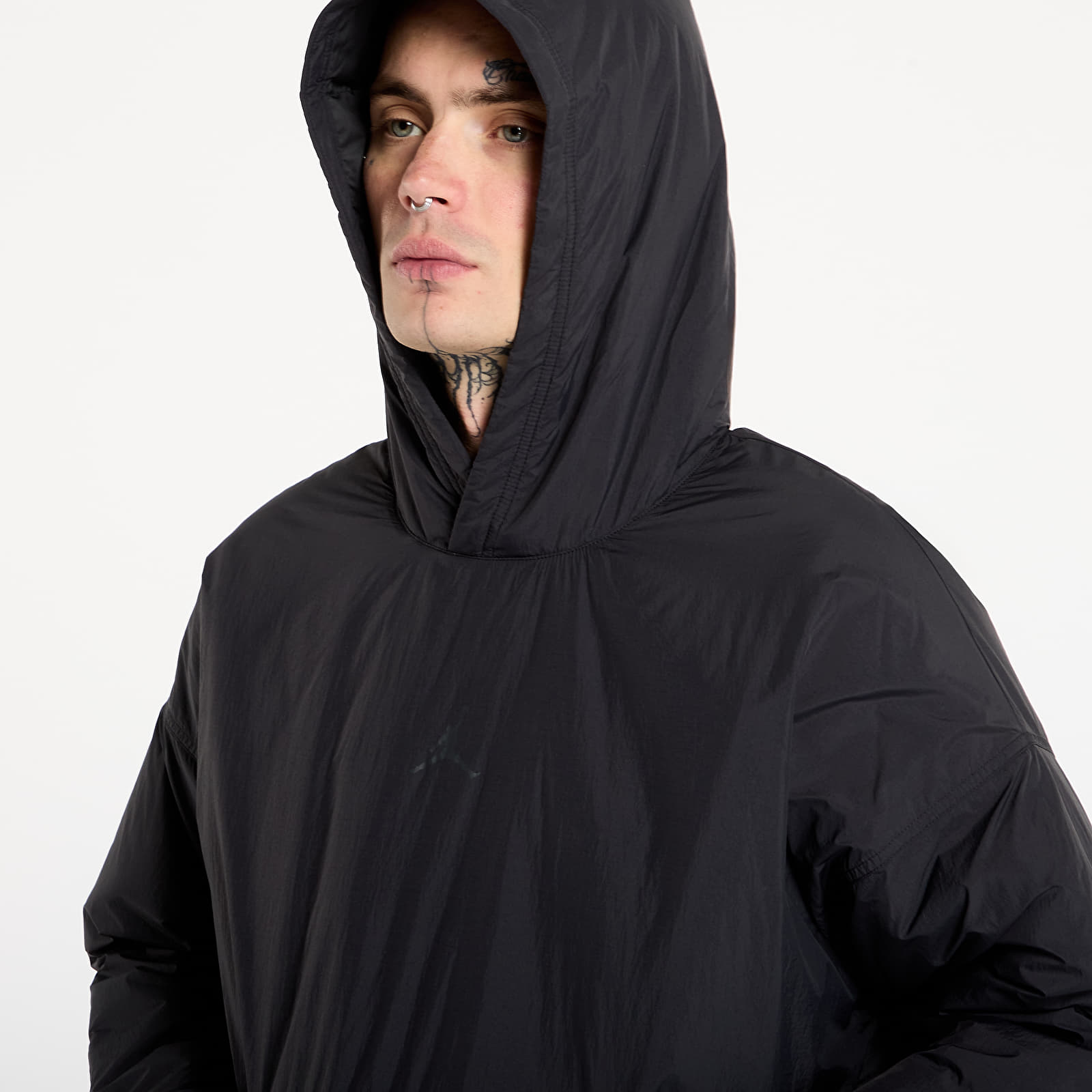 Joped Jordan Flight Men's Padded Mountainside Pullover Hoodie Black/ Dk Smoke Grey