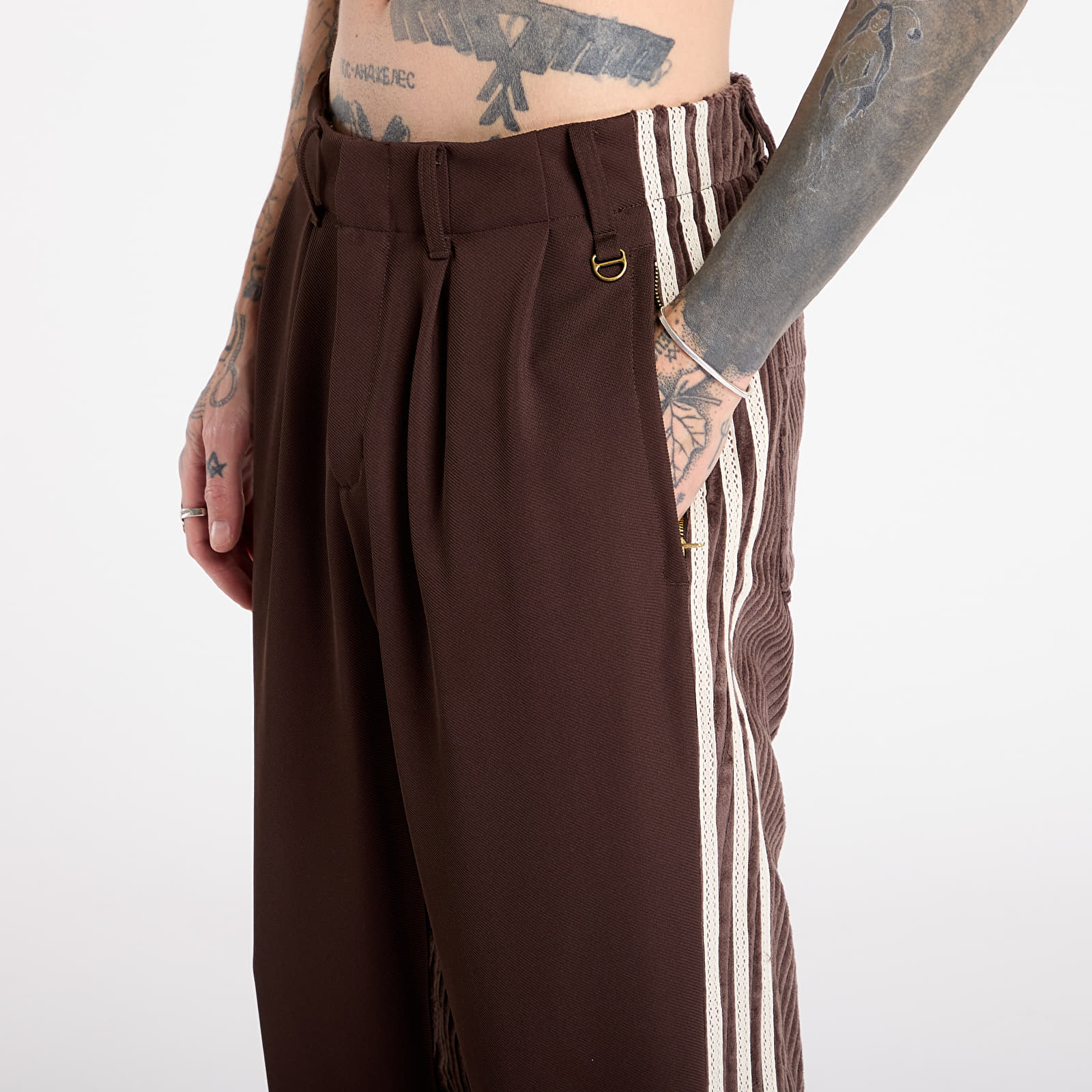 Pants adidas x Clot Cord Slack Pants UNISEX Dark Brown