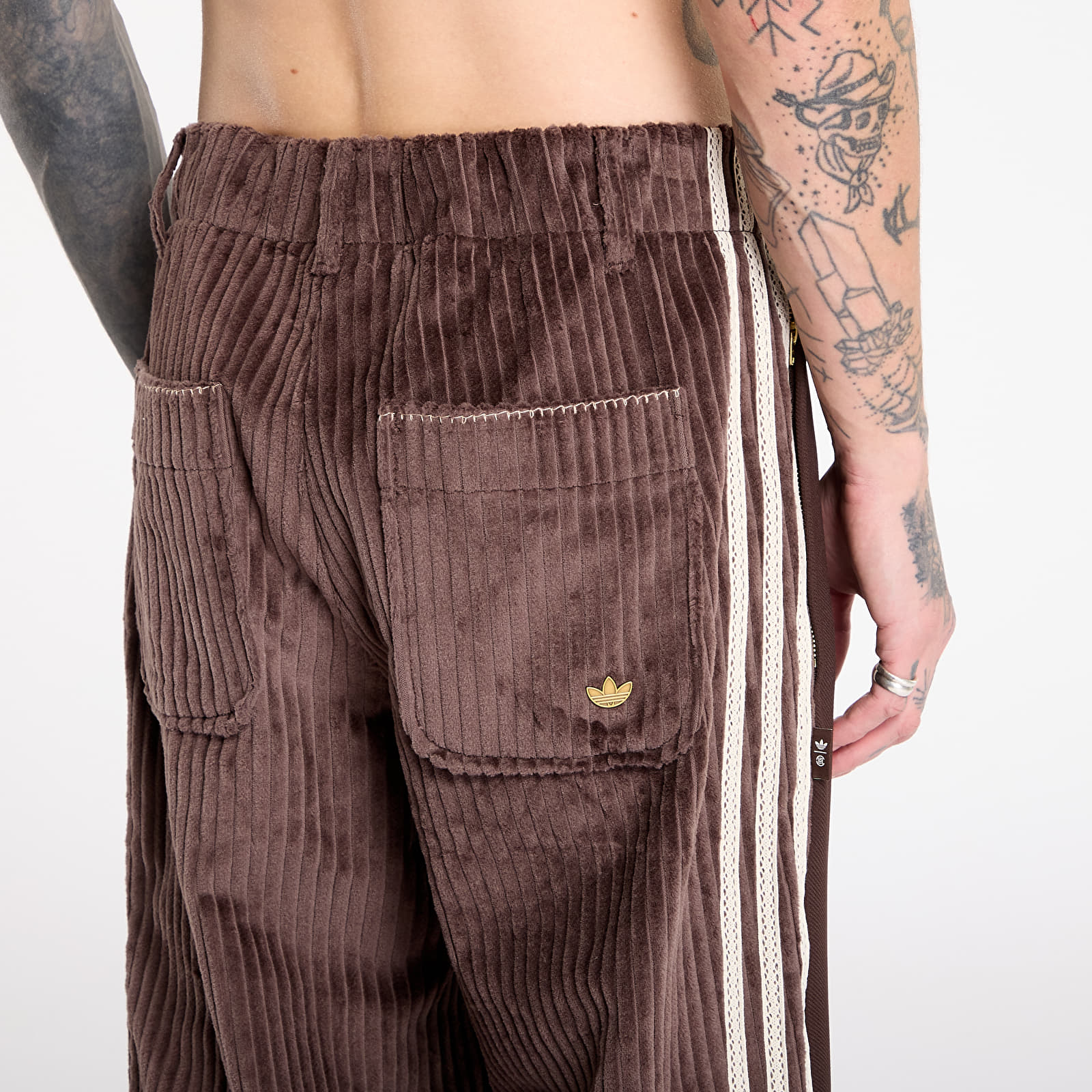 Pants adidas x Clot Cord Slack Pants UNISEX Dark Brown
