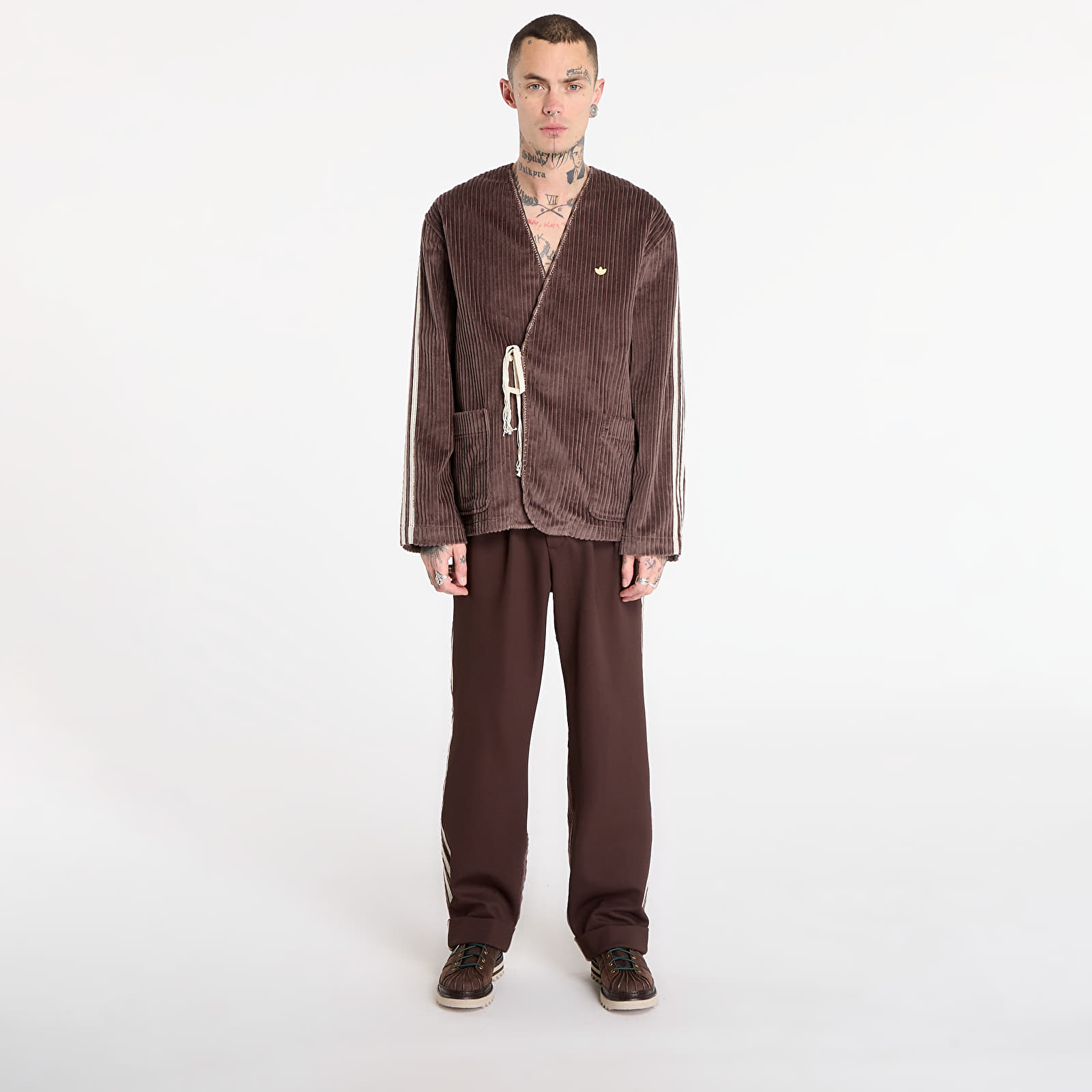 Pants adidas x Clot Cord Slack Pants UNISEX Dark Brown