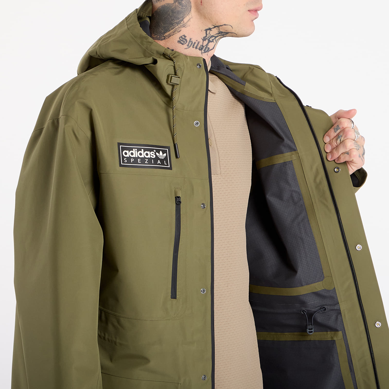 Giacche da uomo adidas Spezial Sunnyhurst Parka Focus Olive