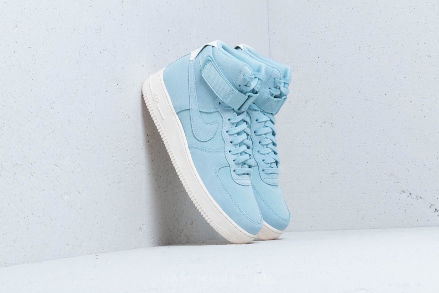 Scarpe uomo Nike Air Force 1 High ´07 Suede Ocean Bliss/ Ocean Bliss-Sail