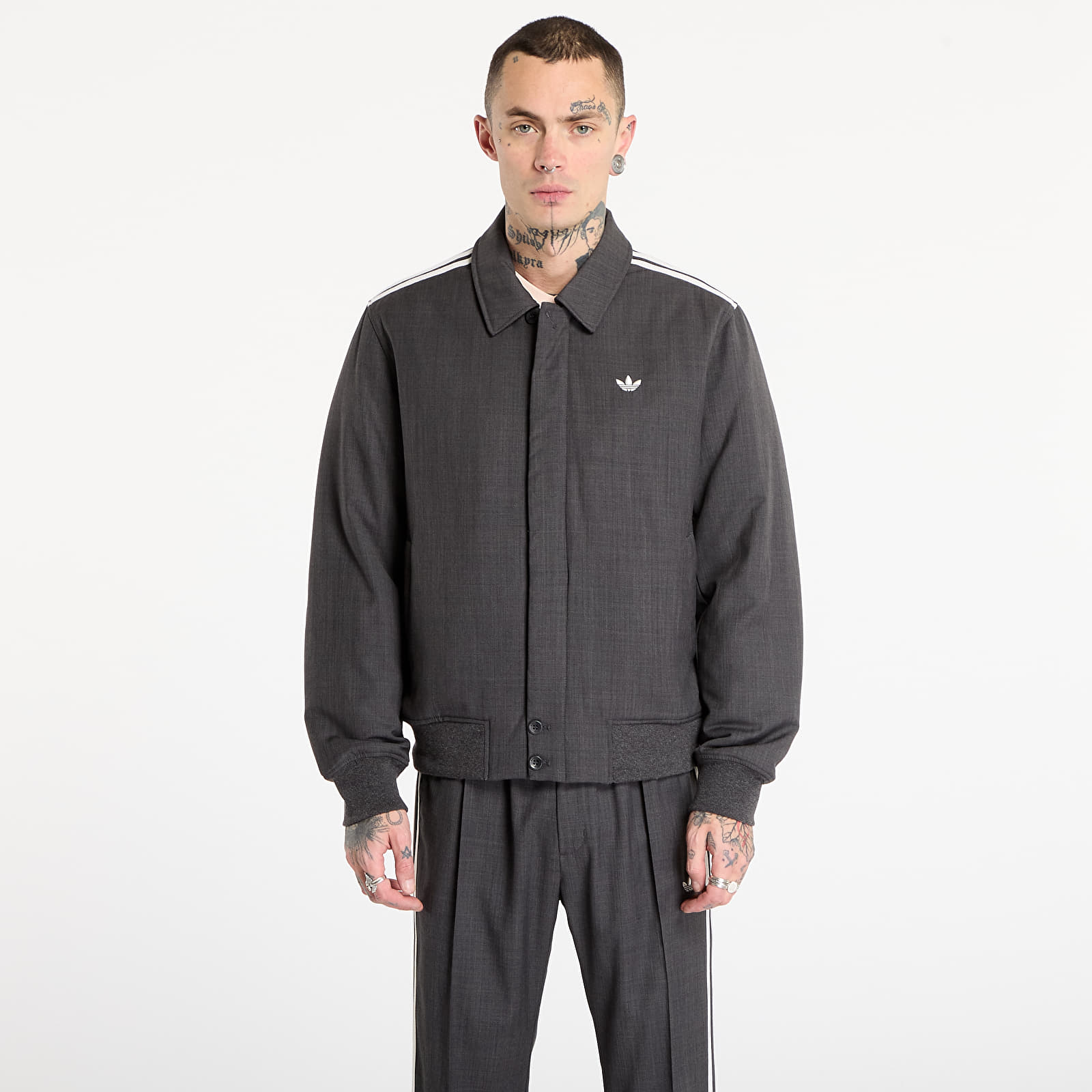 Чоловічі піджаки adidas x Wales Bonner Wool Blouson Dark Grey Heather/ Night Navy