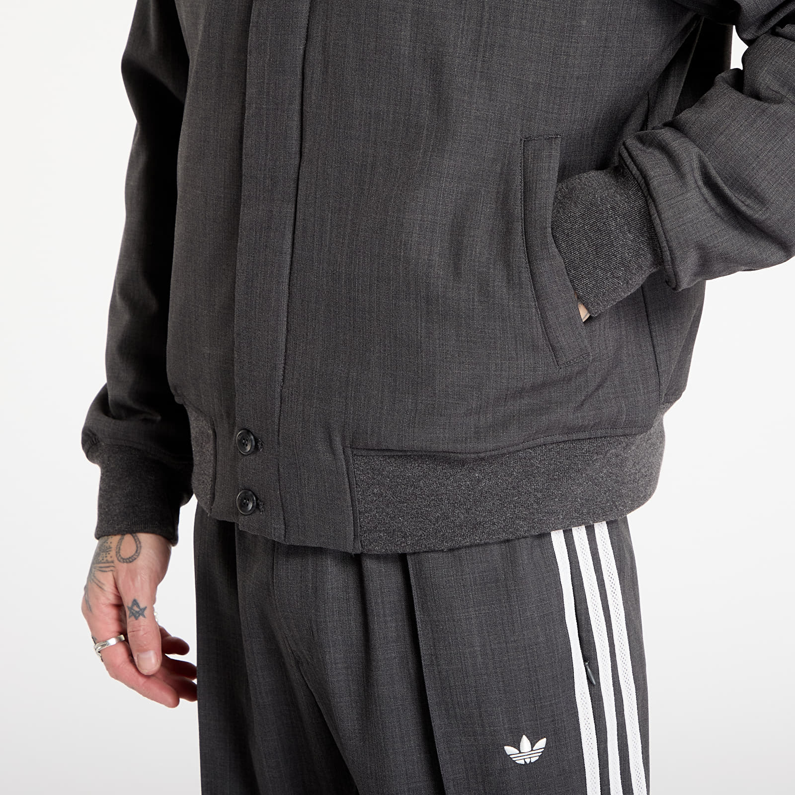 Чоловічі піджаки adidas x Wales Bonner Wool Blouson Dark Grey Heather/ Night Navy