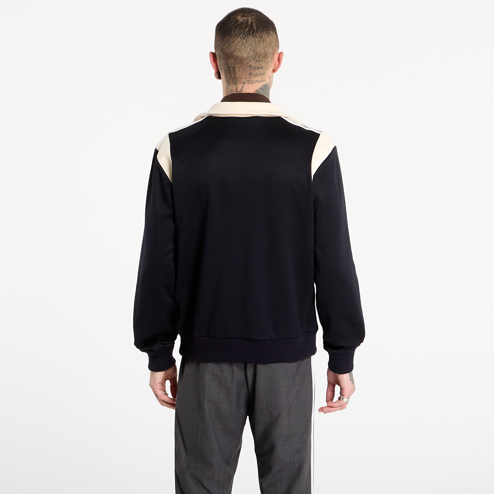 Чоловічі піджаки adidas x Wales Bonner Twill Track Top Night Navy/ Magic Beige/ Better Scarlet