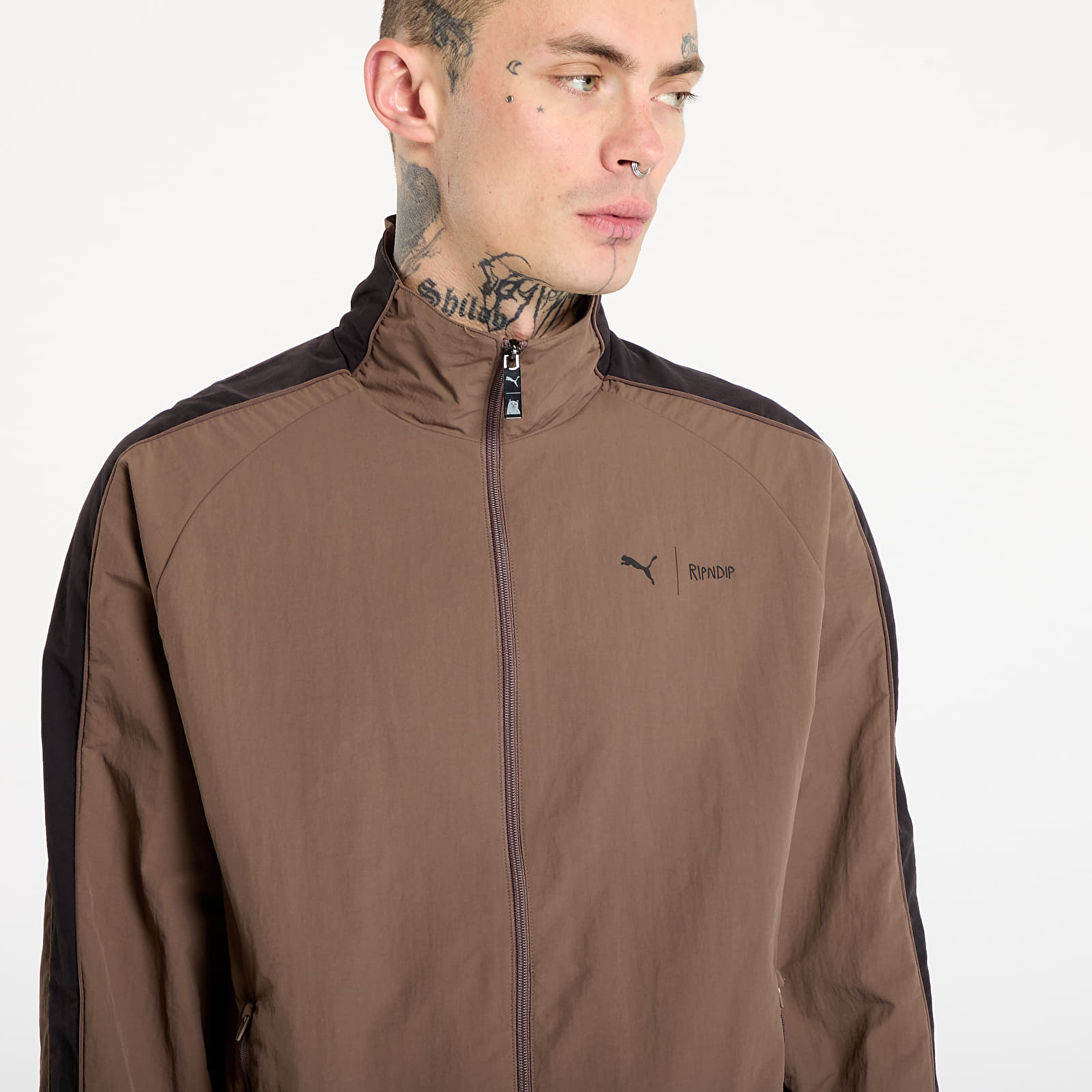 Jacken Puma x RIPNDIP T7 Oversized Track Jacket Flat Bronze