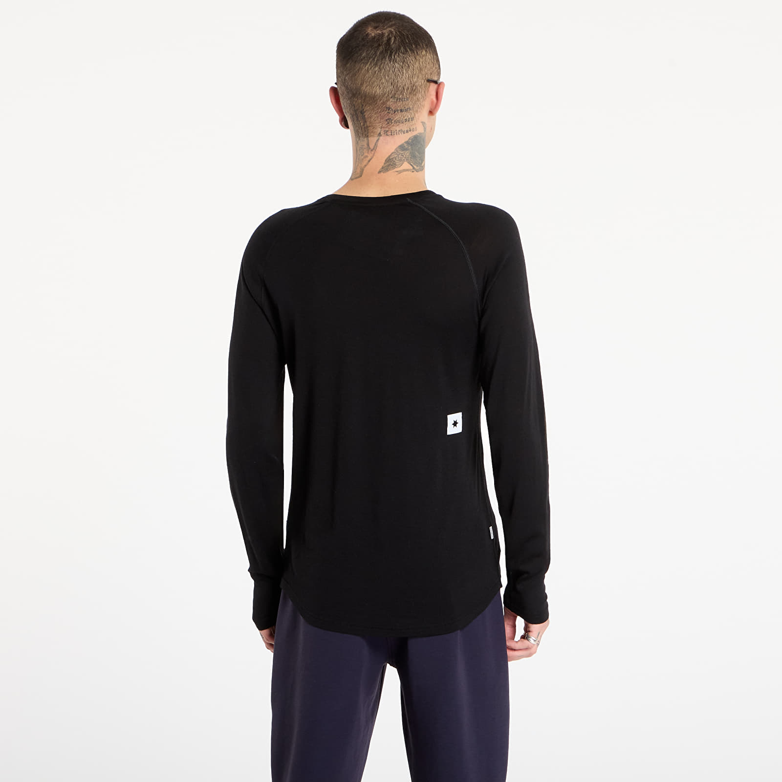 Männer T-Shirts SAYSKY Merino 165 Base Layer Long Sleeve Black