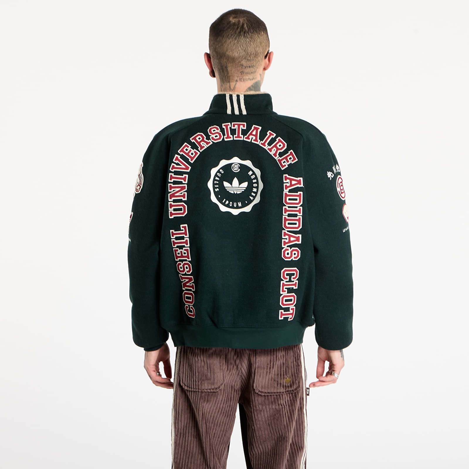 Pánské bundy adidas x Clot Patch Jacket UNISEX Green Night