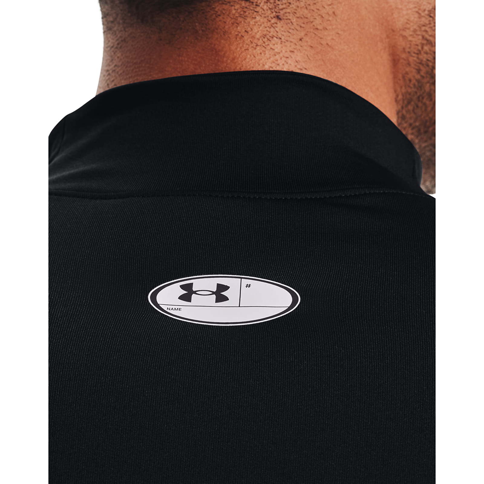   Μπλούζες Under Armour Cg Armour Fitted Mock Black/ White