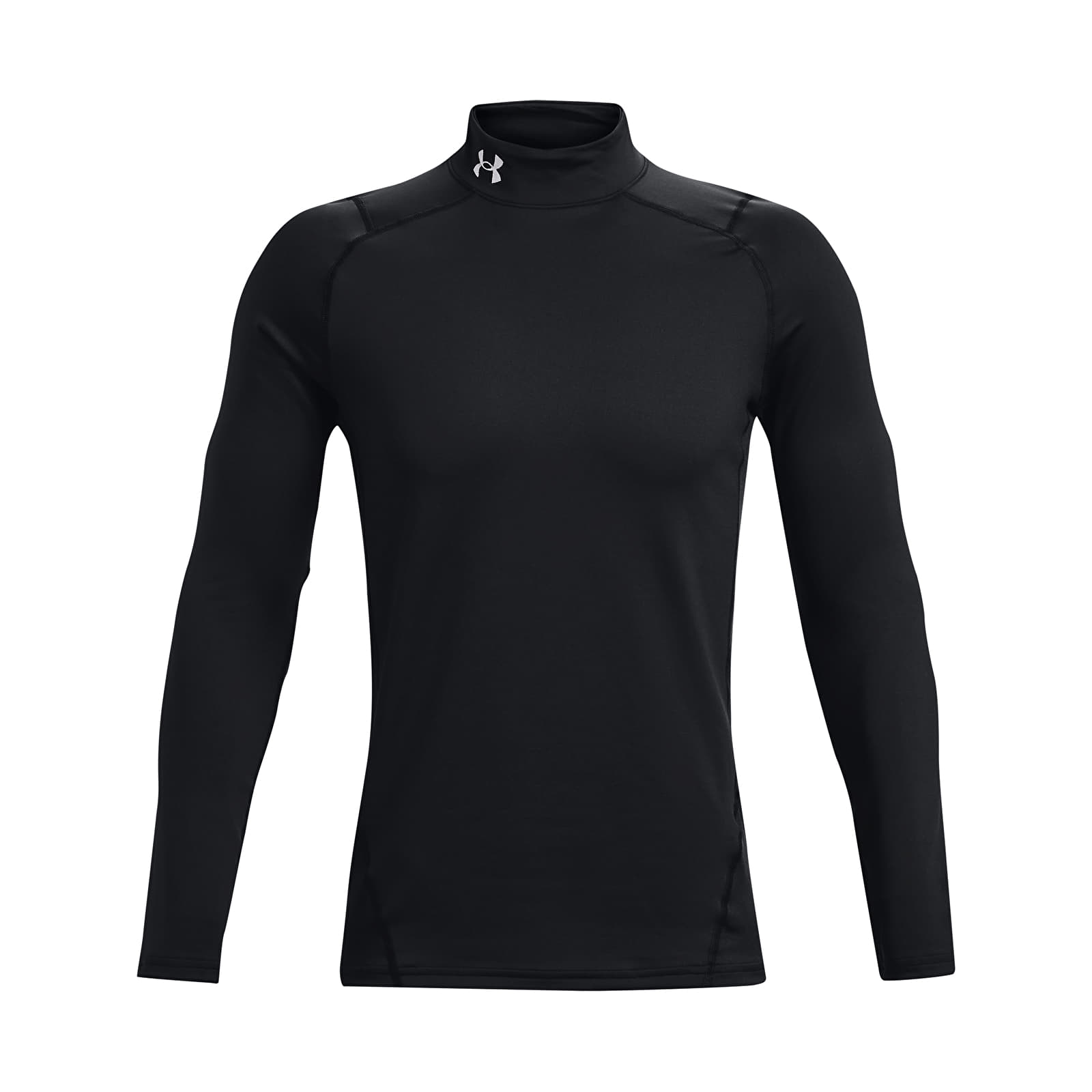   Μπλούζες Under Armour Cg Armour Fitted Mock Black/ White