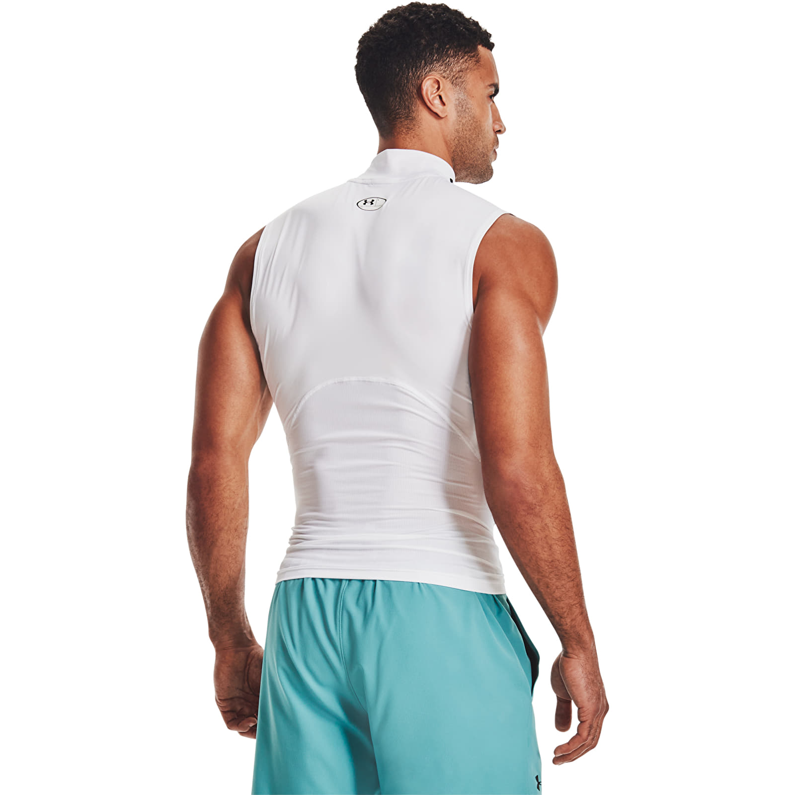 Men's tank tops Under Armour Hg Armour Comp Mock Sl White