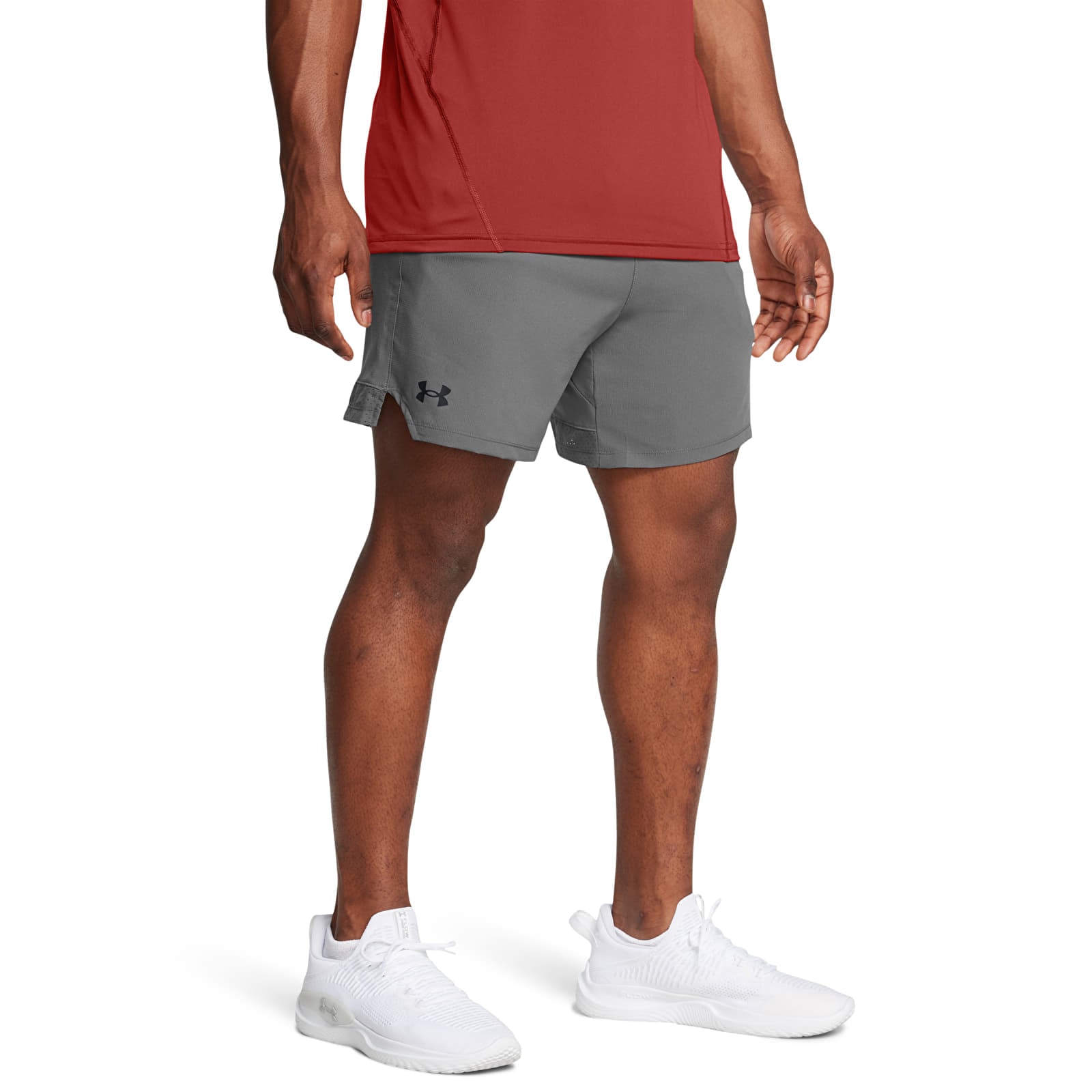 Moške kratke hlače Under Armour Vanish Woven 6In Shorts Gray