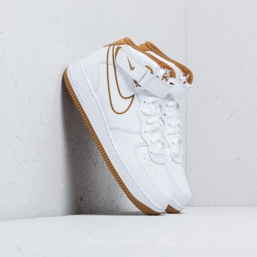 Men s shoes Nike Air Force 1 Mid 07 Leather White Muted Bronze Footshop