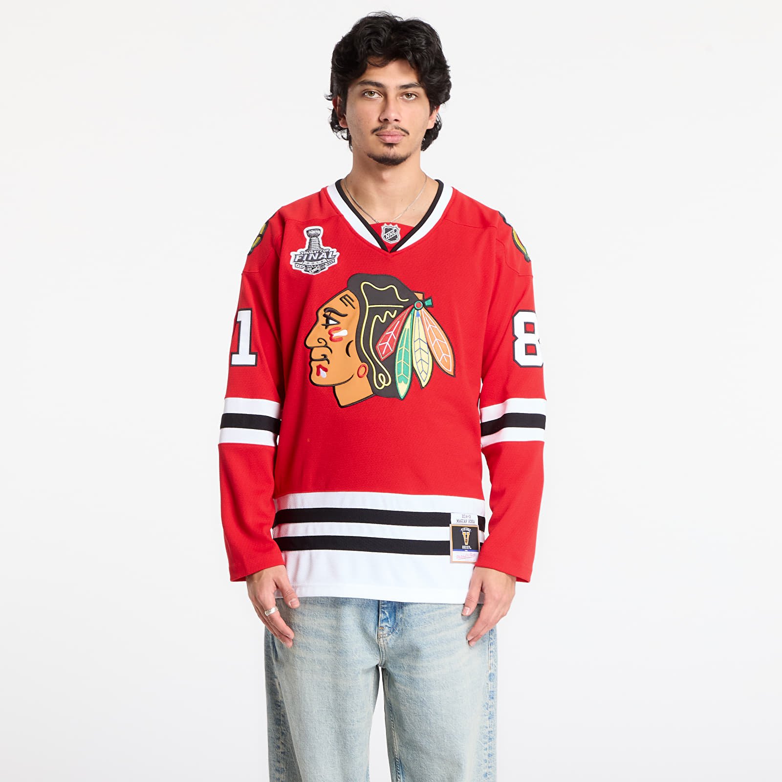 Trikots für Männer Mitchell & Ness NHL Dark Jersey Blackhawks 2014 Marian Hossa Chicago Blackhawks Scarlet