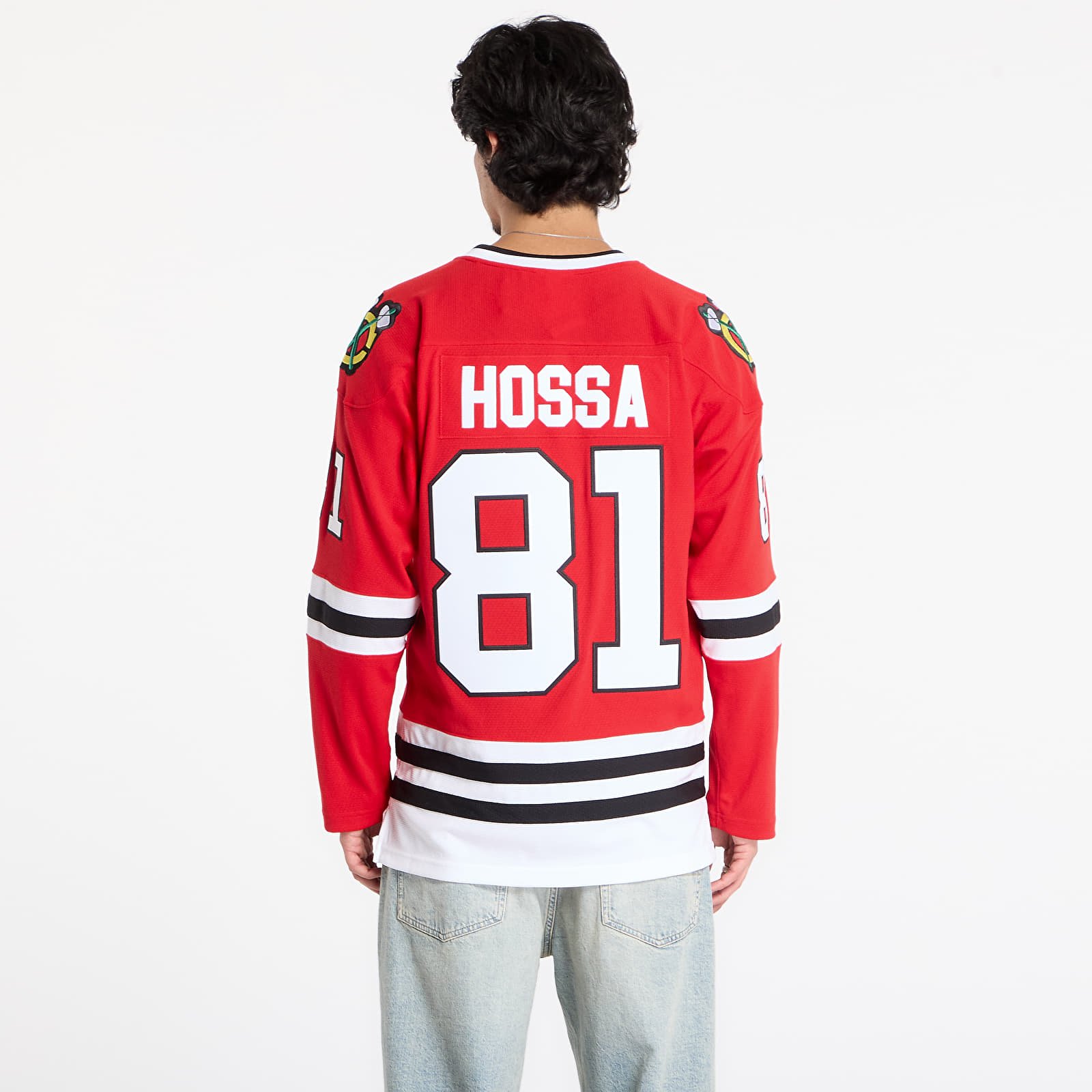 Trikots für Männer Mitchell & Ness NHL Dark Jersey Blackhawks 2014 Marian Hossa Chicago Blackhawks Scarlet