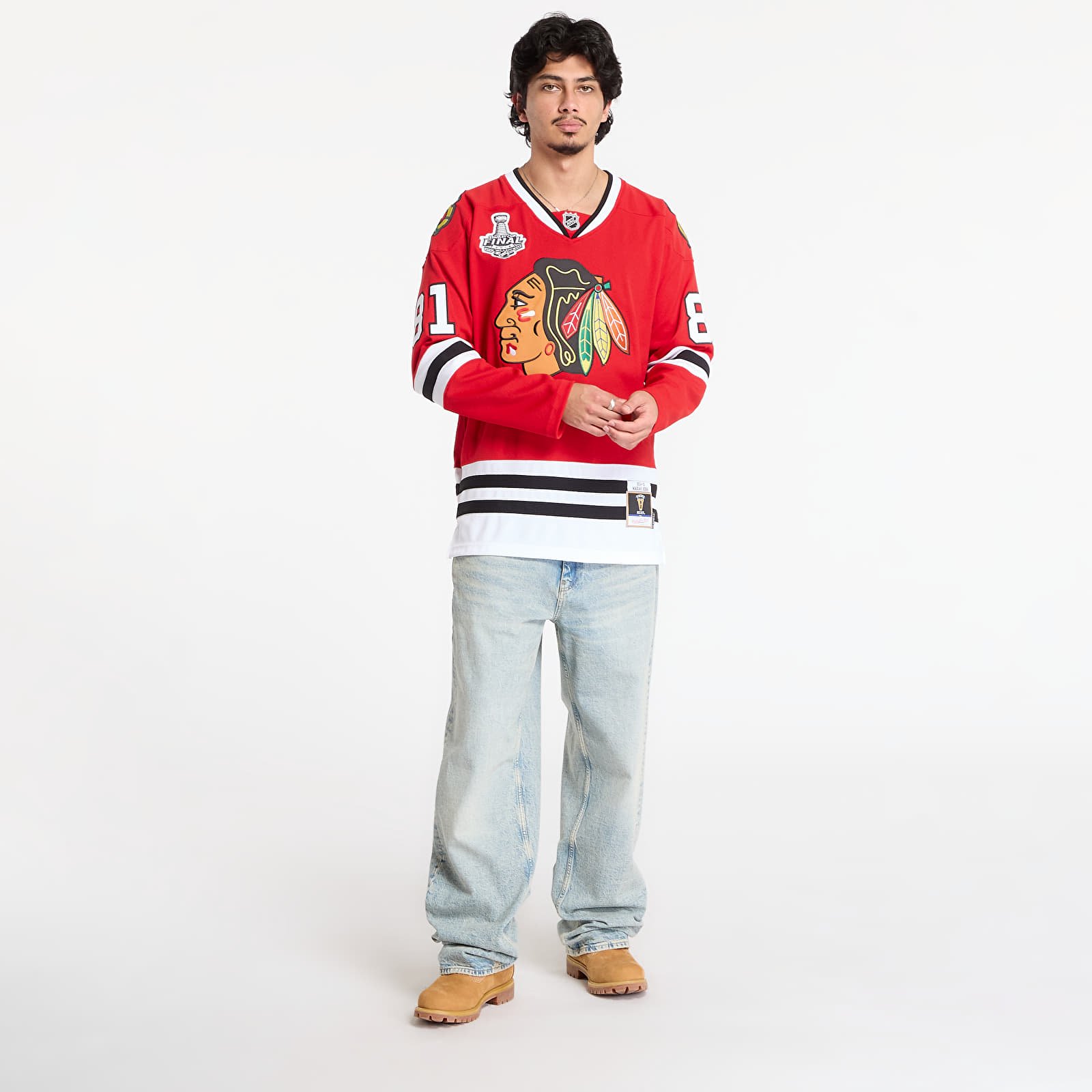 Trikots für Männer Mitchell & Ness NHL Dark Jersey Blackhawks 2014 Marian Hossa Chicago Blackhawks Scarlet