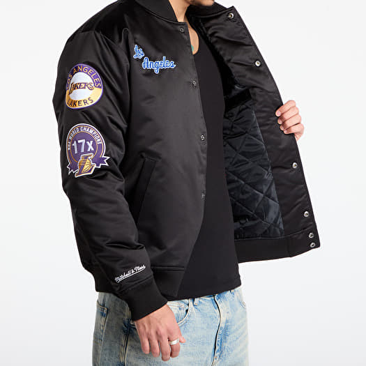 Nba Jackets La Lakers Satin Jacket Mitchell Ness NBA Heavyweight
