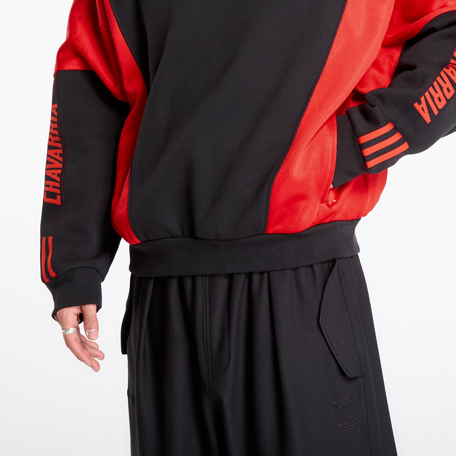Puloverji adidas x Willy Chavarria Watsonville Track Top Black/ Red