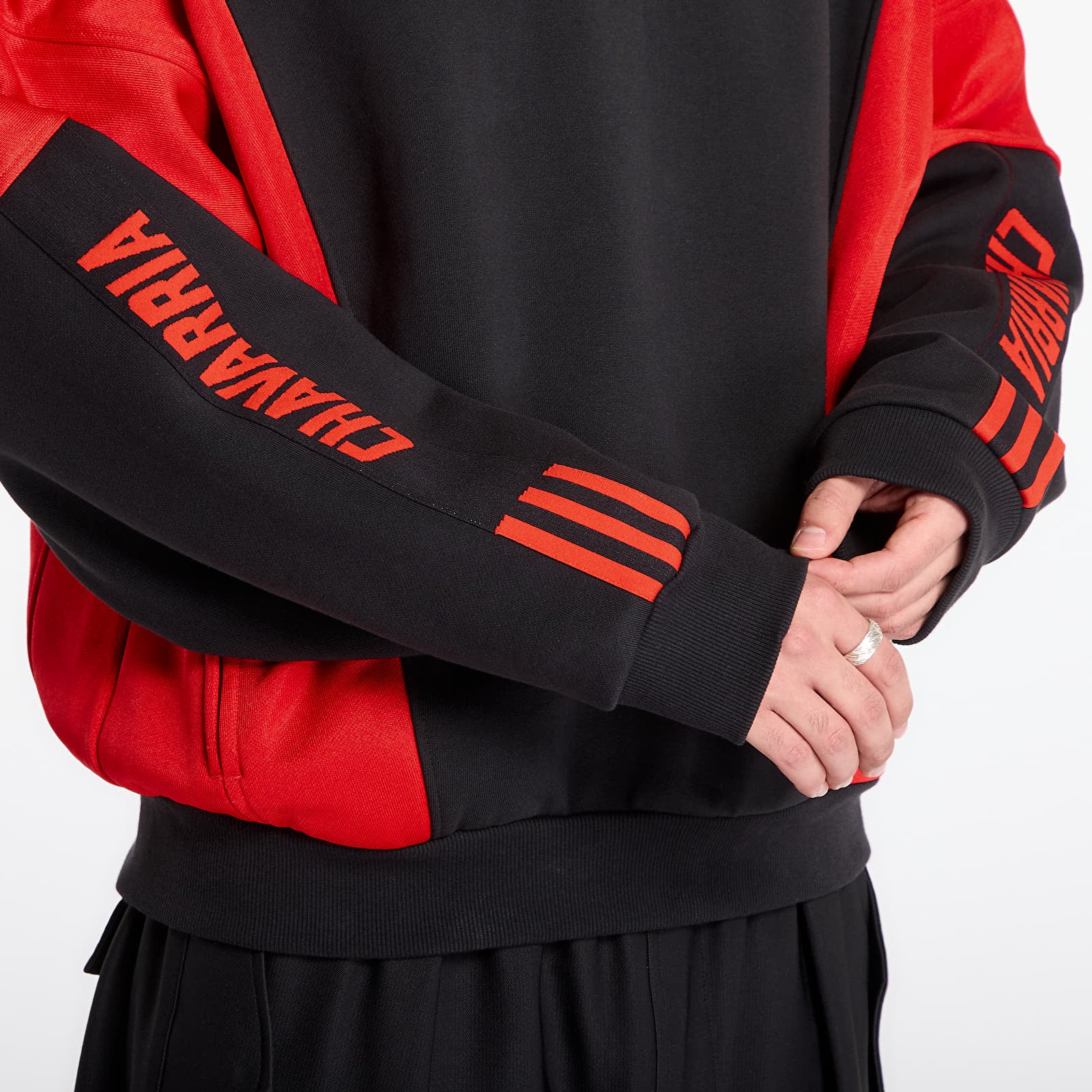 Puloverji adidas x Willy Chavarria Watsonville Track Top Black/ Red
